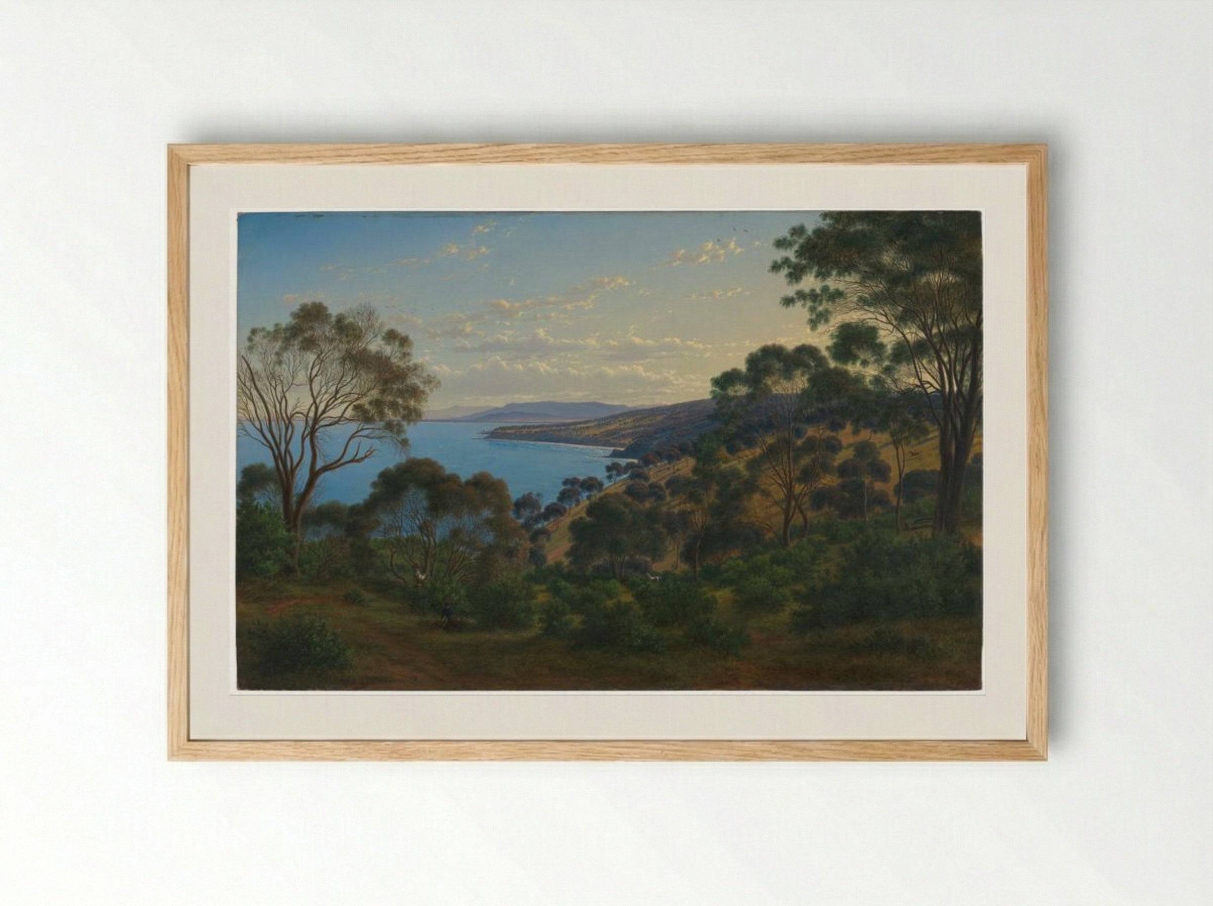 Dandenong Ranges from Beleura - Eugene von Guerard - Framed Print Wood