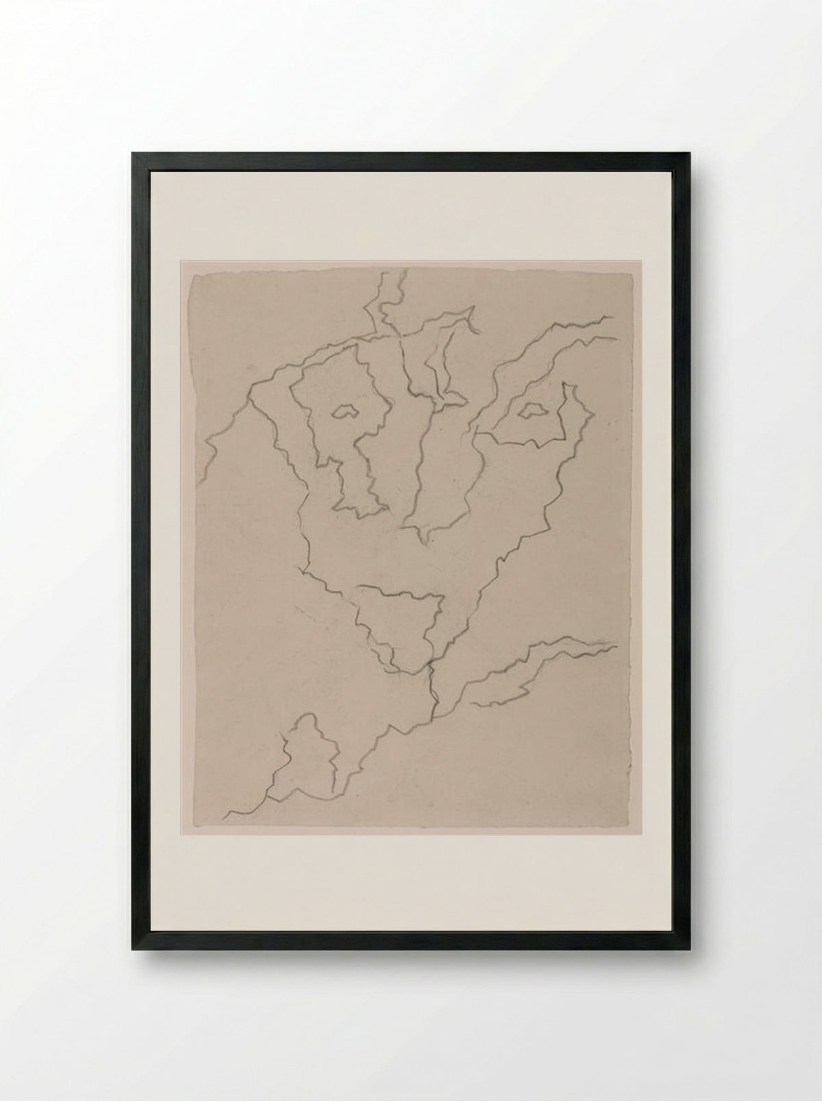 Danger of Death - Jean Arp - Framed Print Black