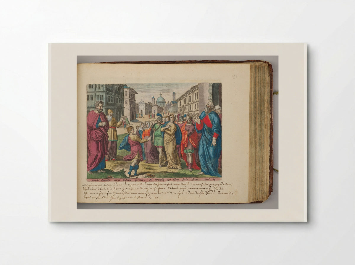 Daniel Intervening on Behalf of Susanna - Hans Collaert the Elder - Poster