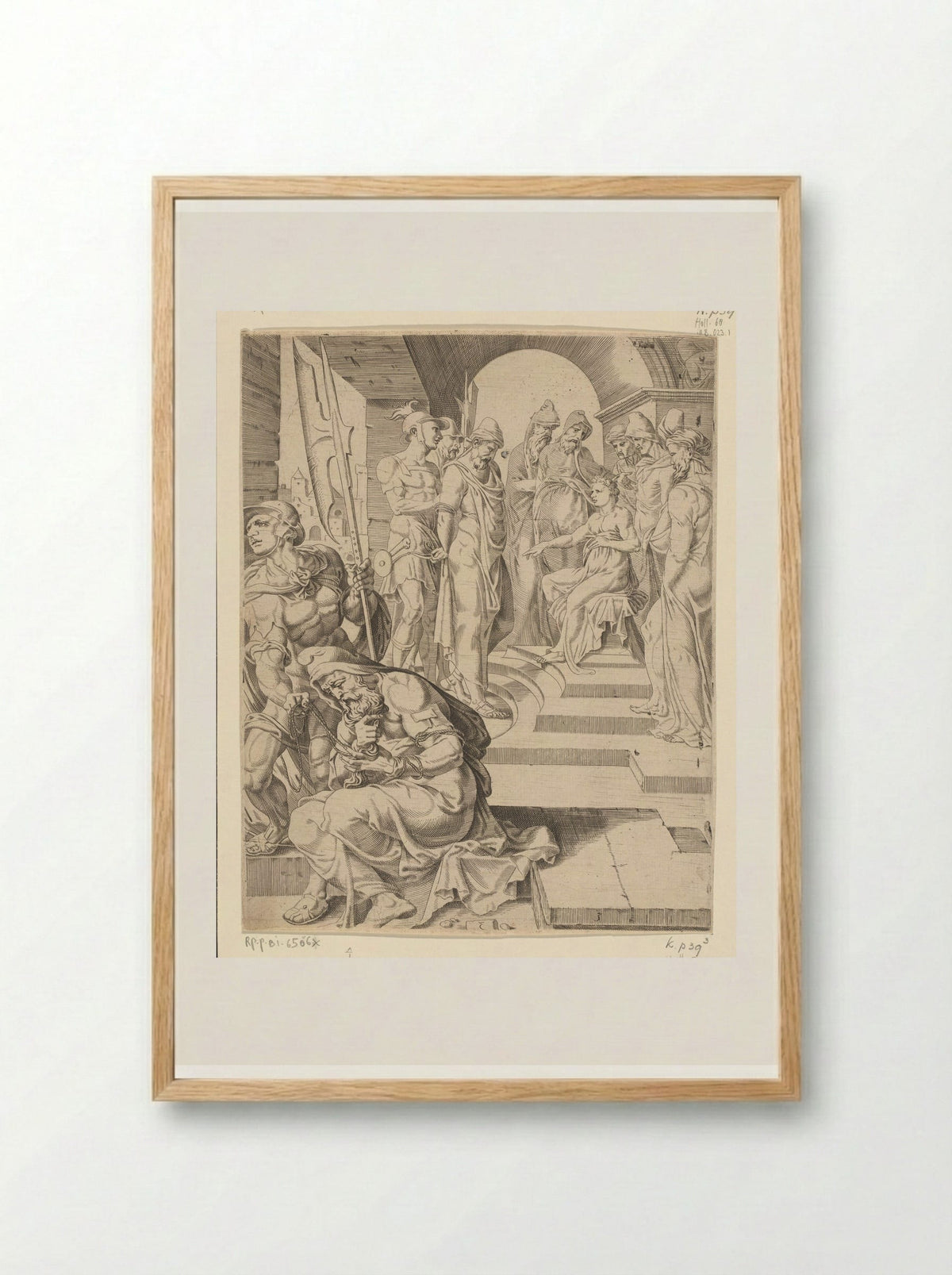 Daniel Judging the Elders - Dirck Volckertsz. Coornhert - Framed Print Wood