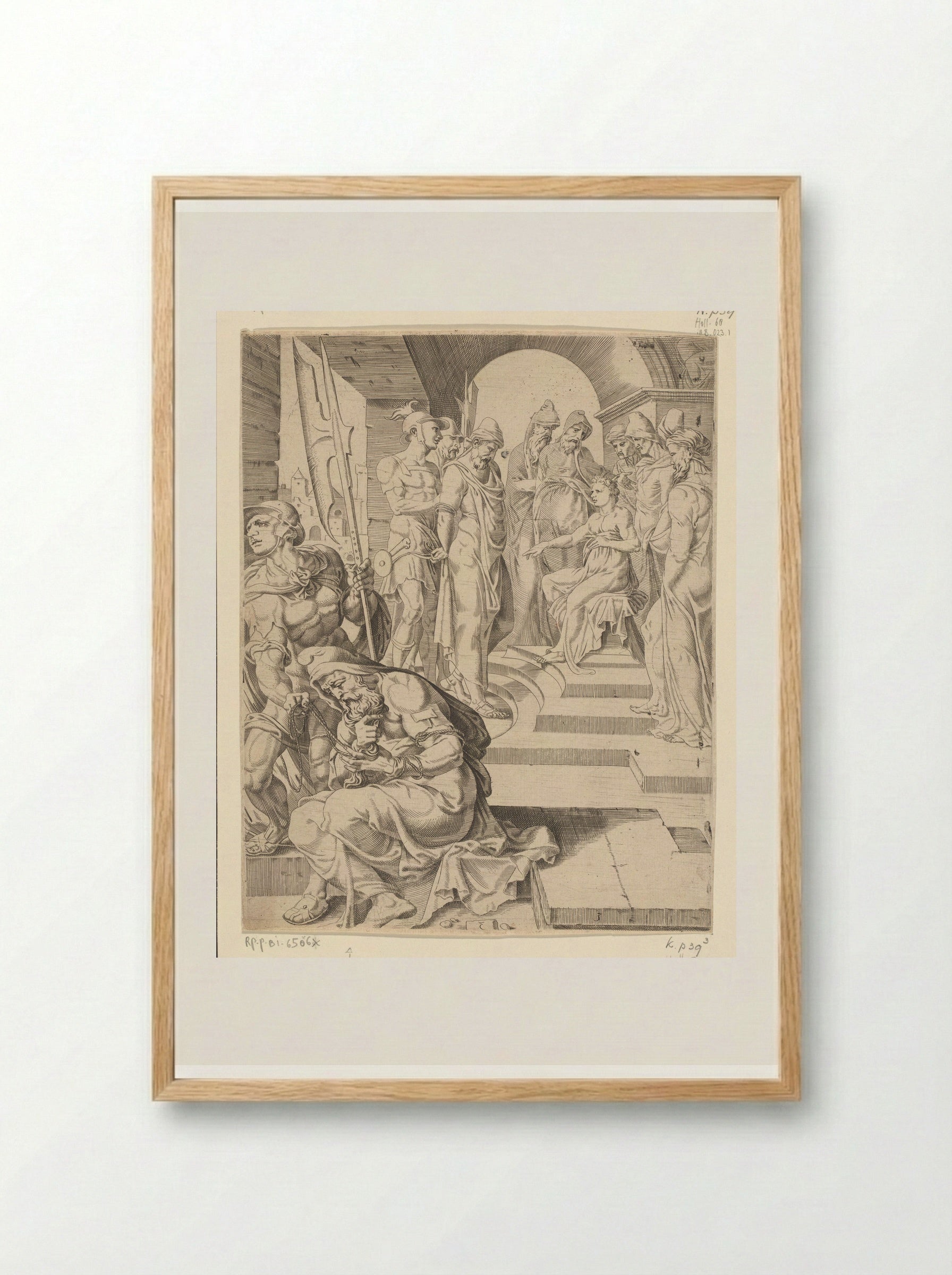 Daniel Judging the Elders - Dirck Volckertsz. Coornhert - Framed Print Wood