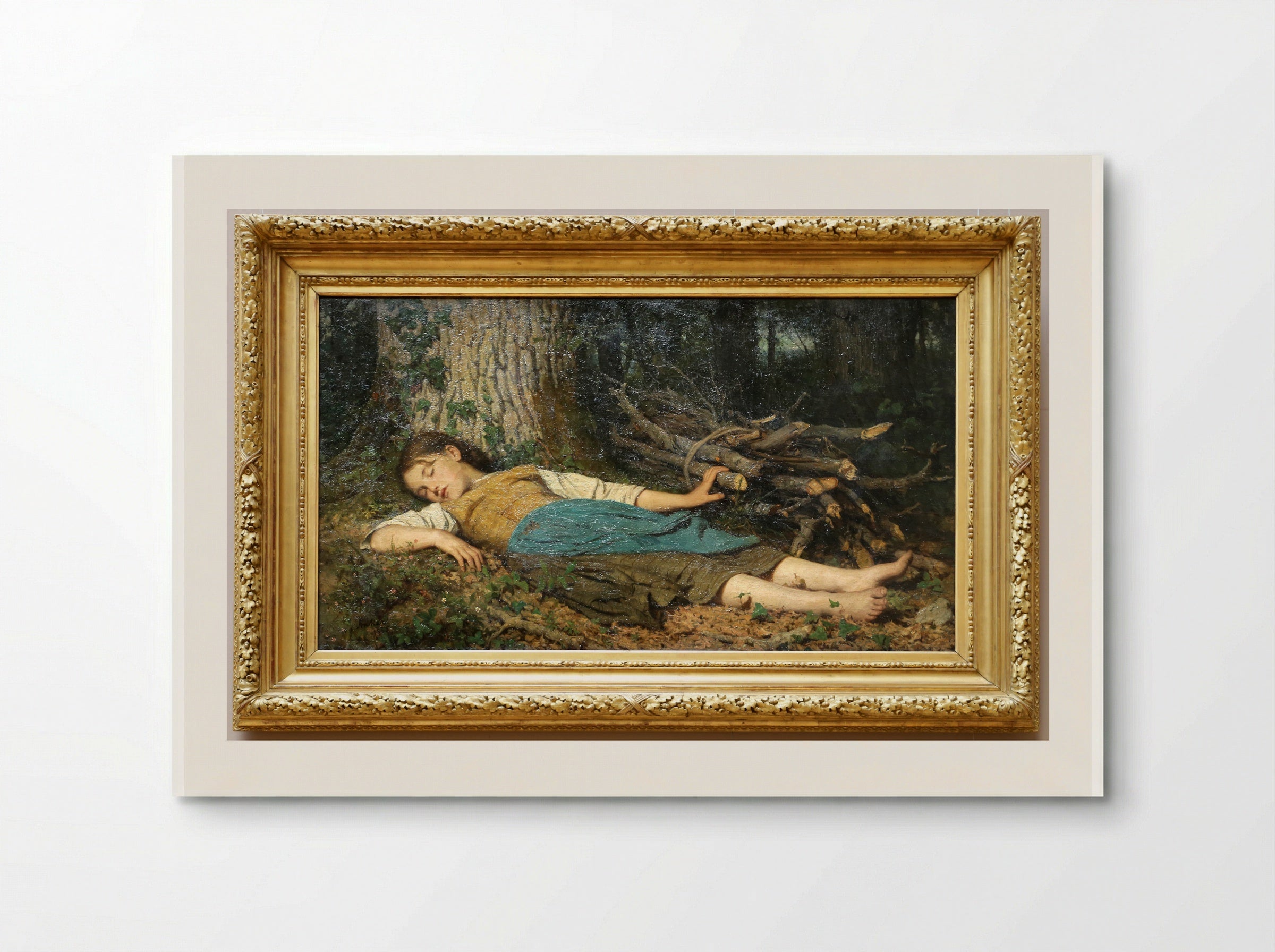 Dans les bois - Albert Anker - Poster