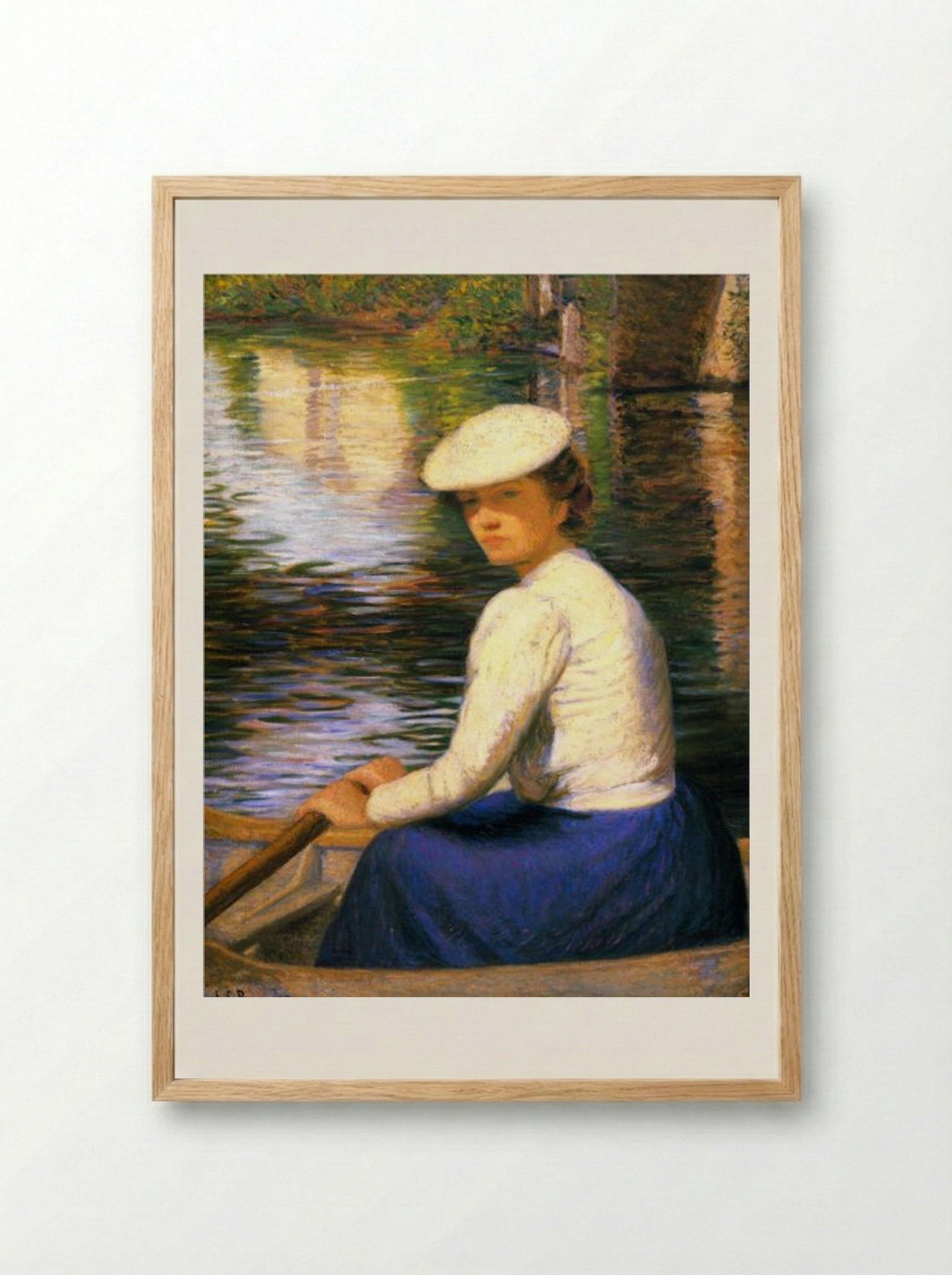 Dans un Bateau (In a Boat) - Lilla Cabot Perry - Framed Print Wood