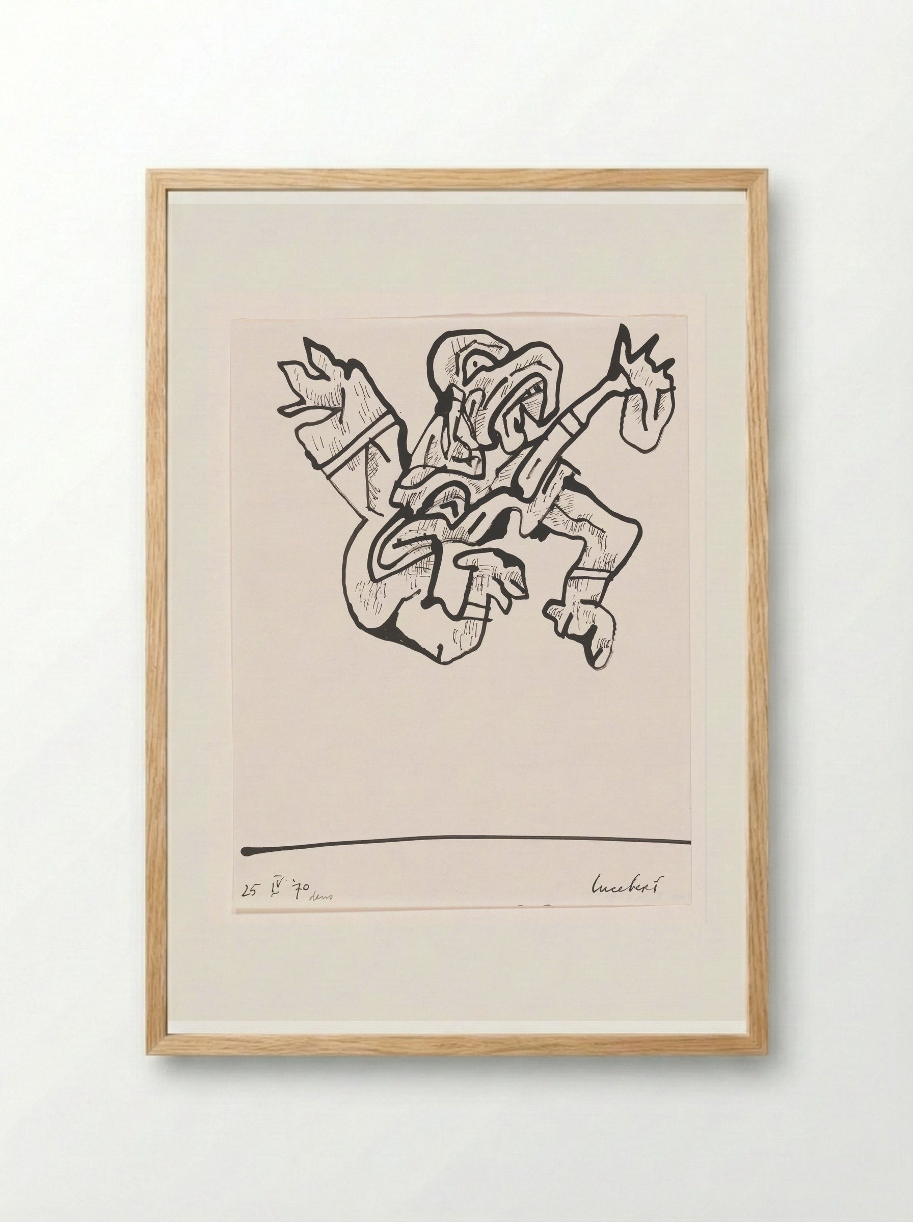 Dans - Lucebert - Framed Print Wood
