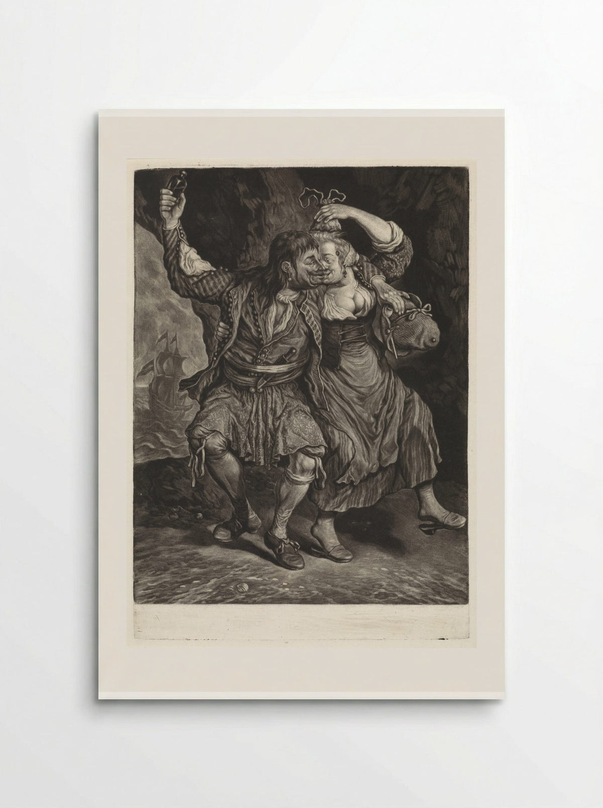Dansend paar (Dancing Couple) - Cornelis Dusart - Poster
