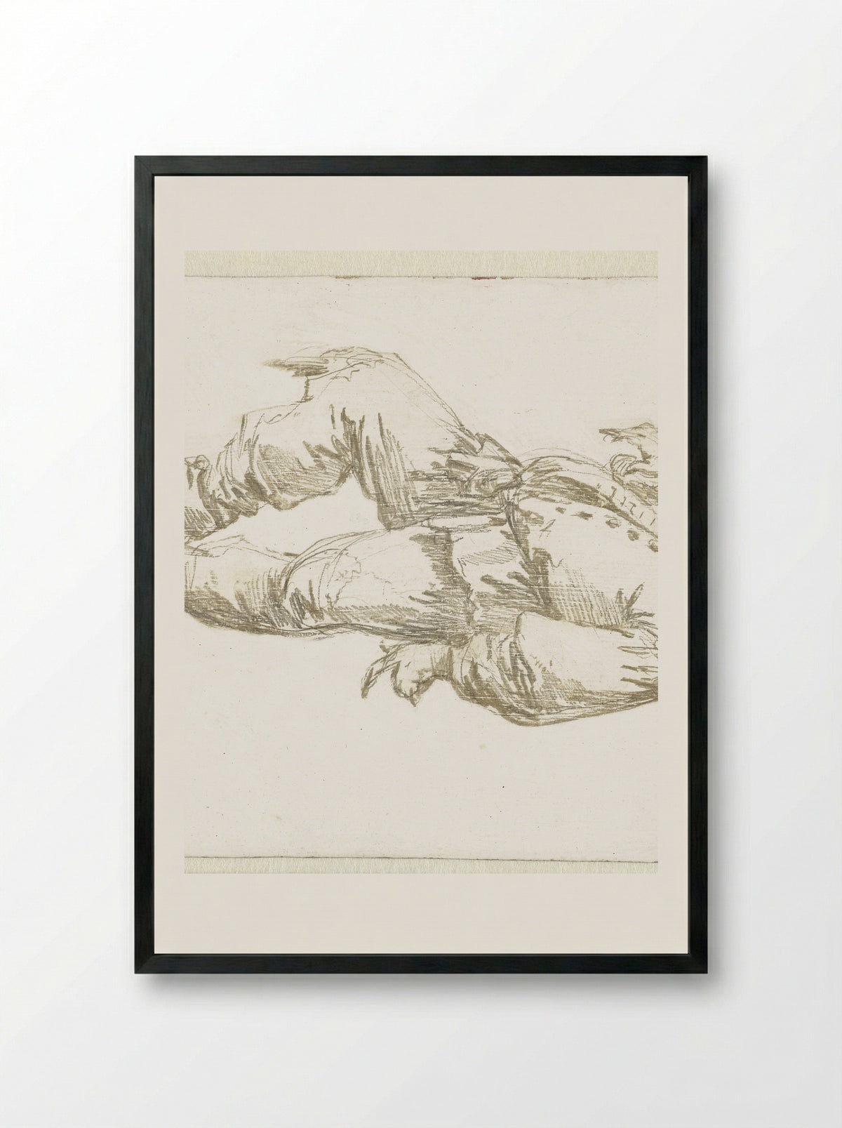 Dansende boer (Dancing Peasant) - Andries Both - Framed Print Black