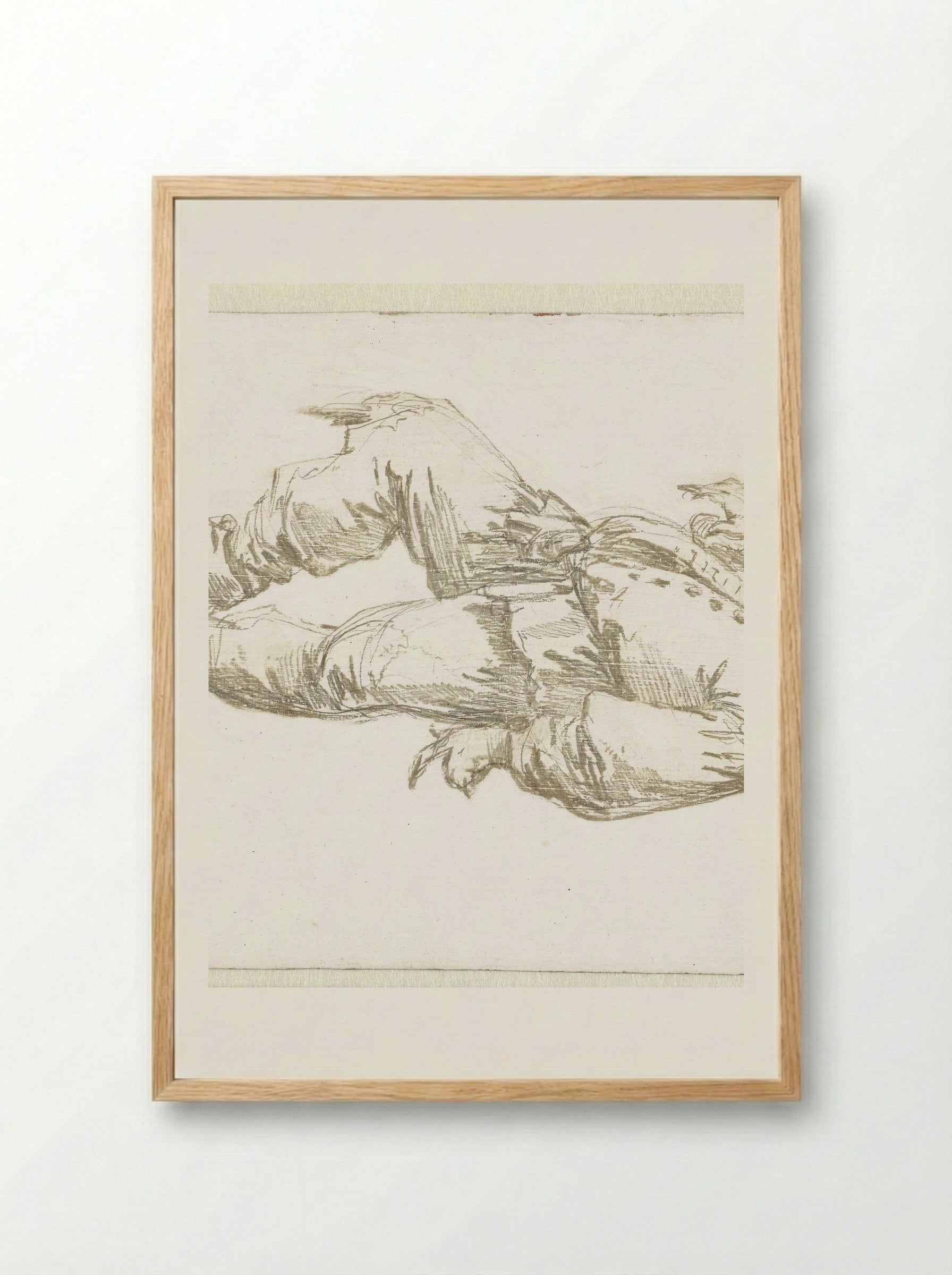 Dansende boer (Dancing Peasant) - Andries Both - Framed Print Wood