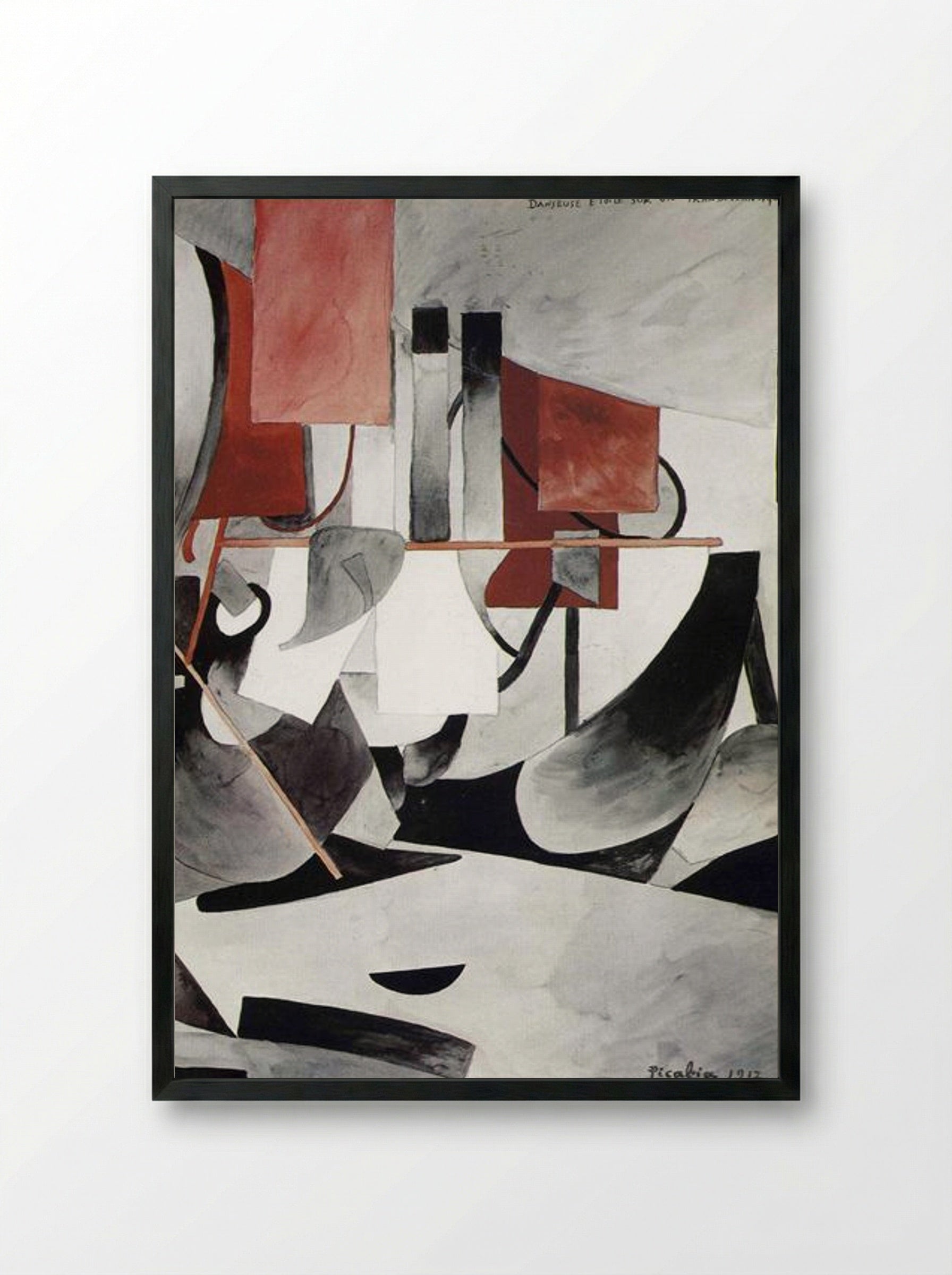 Danseuse étoile sur un transatlantique - Francis Picabia - Framed Print Black