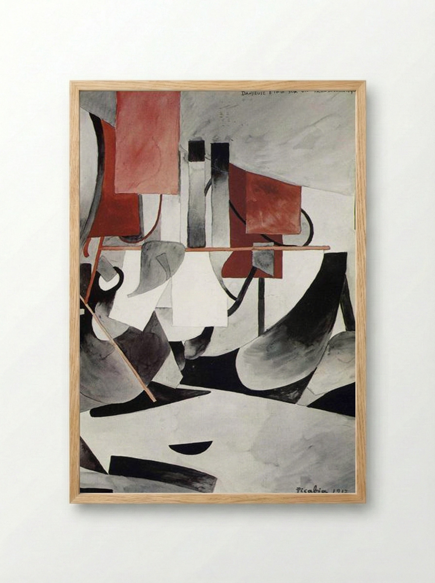 Danseuse étoile sur un transatlantique - Francis Picabia - Framed Print Wood