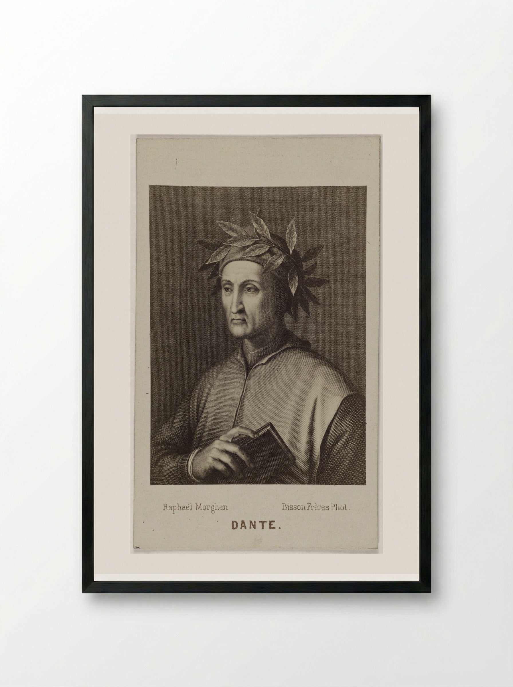 Dante Alighieri - Raphael Morghen - Framed Print Black