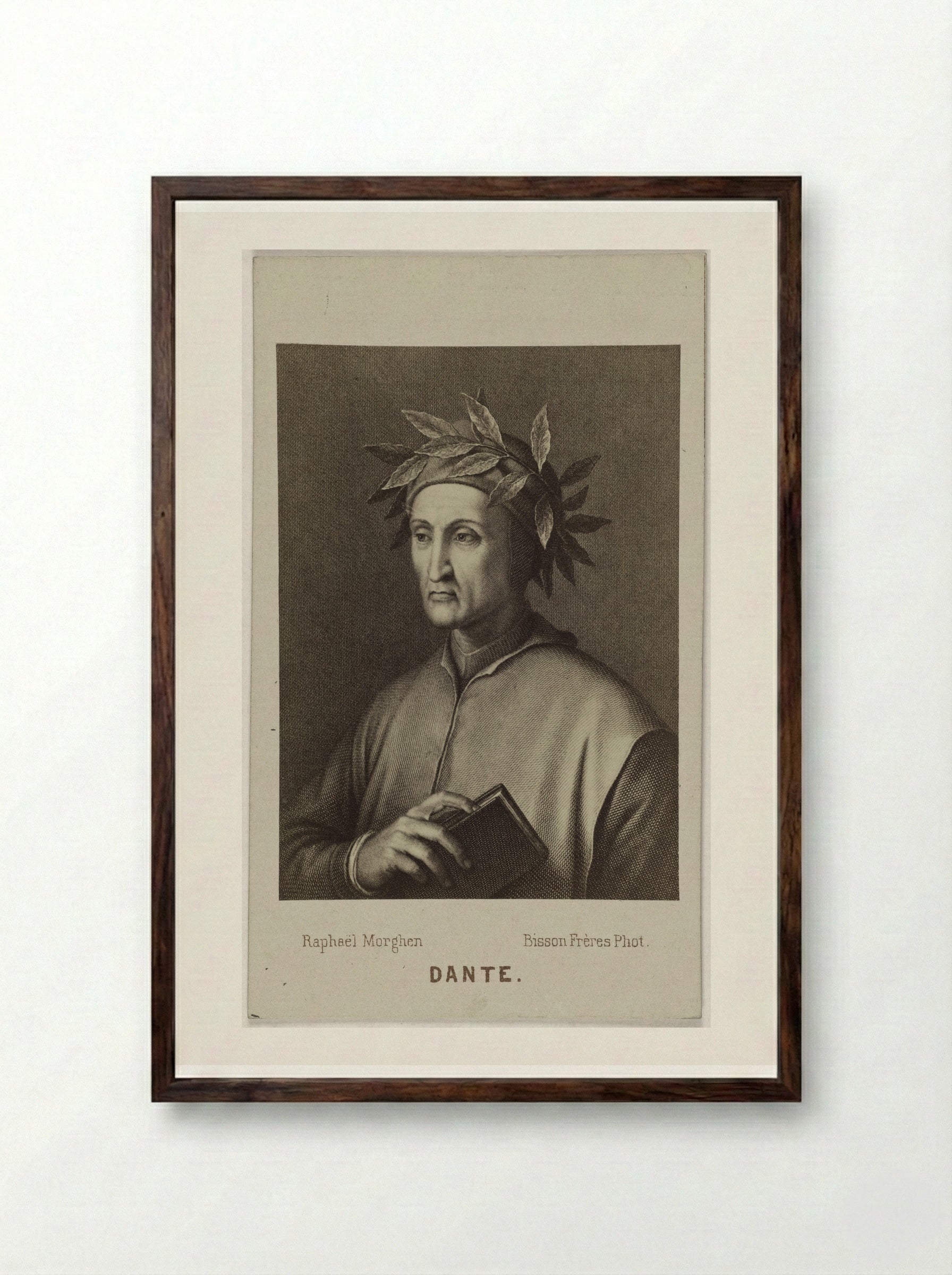 Dante Alighieri - Raphael Morghen - Framed Print Dark Wood