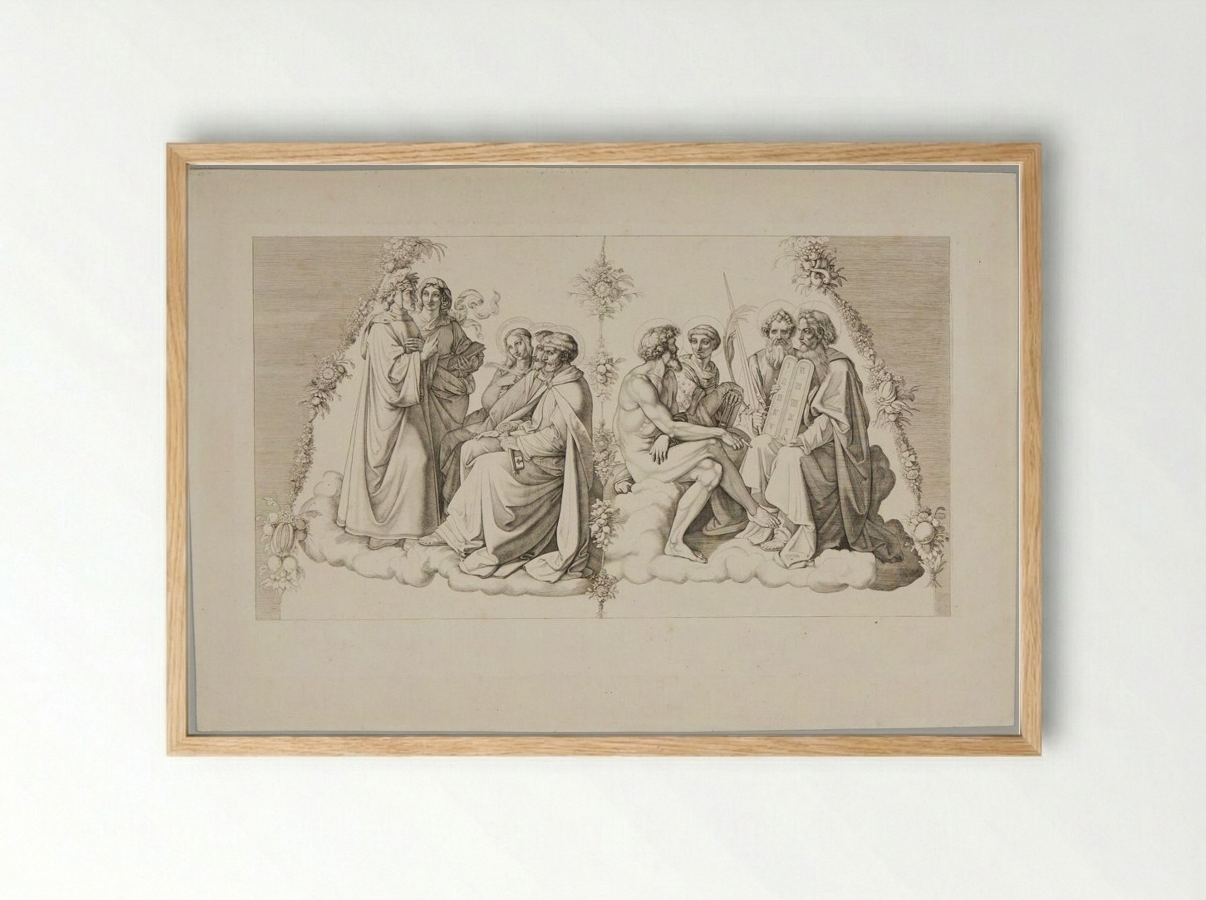 Dante in Paradise - Eugen Eduard Schäffer - Framed Print Wood