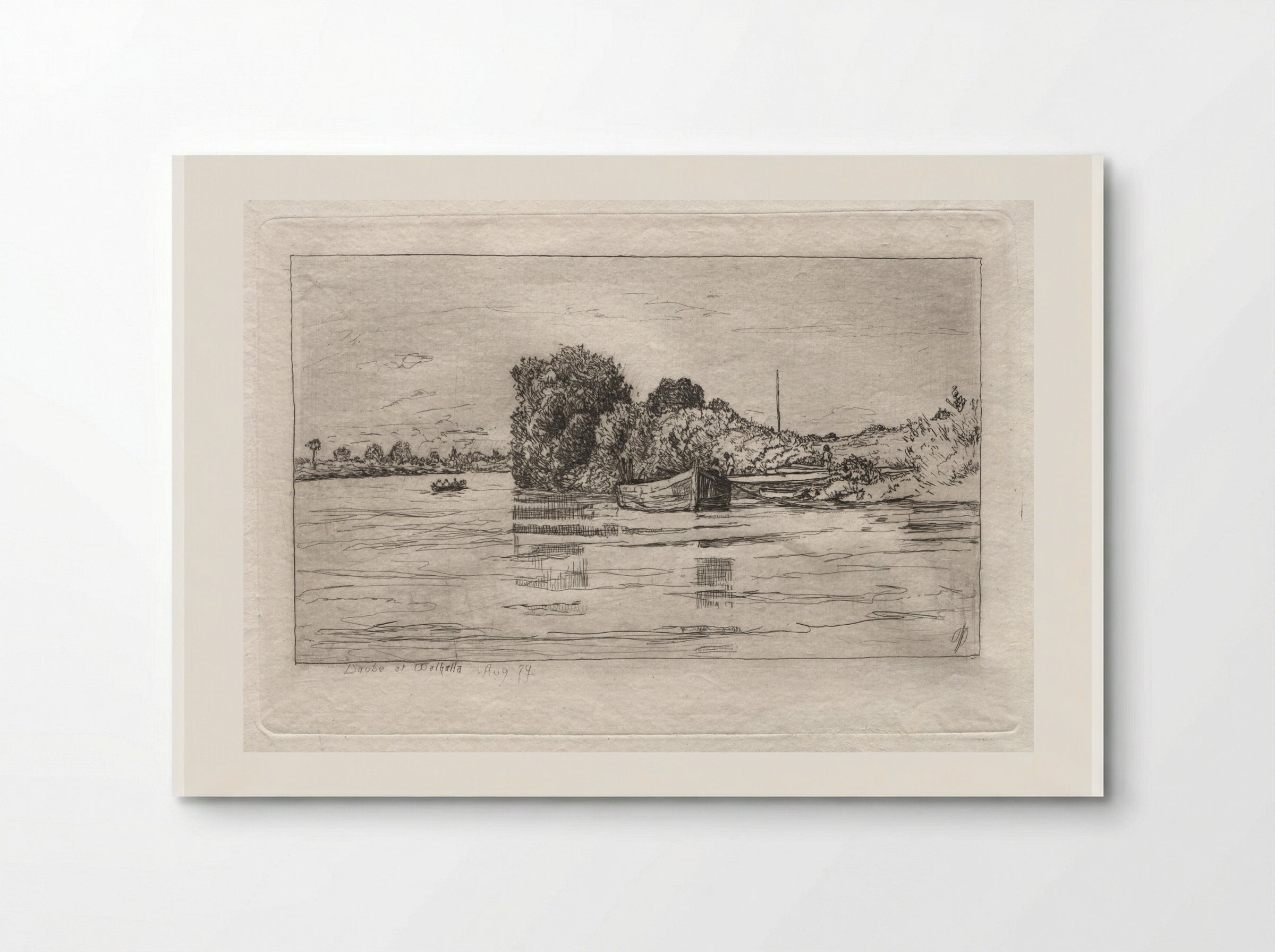 Danube at Walhalla - Otto H. Bacher - Poster