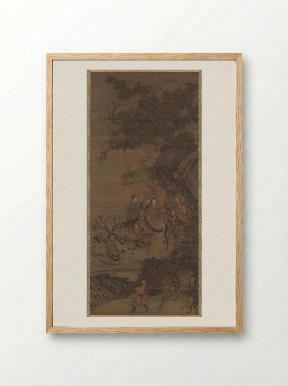 Daoist Deity of Earth - Wu Daozi - Framed Print Wood