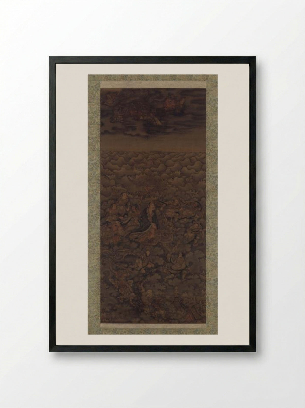 Daoist Deity of Water - Wu Daozi - Framed Print Black