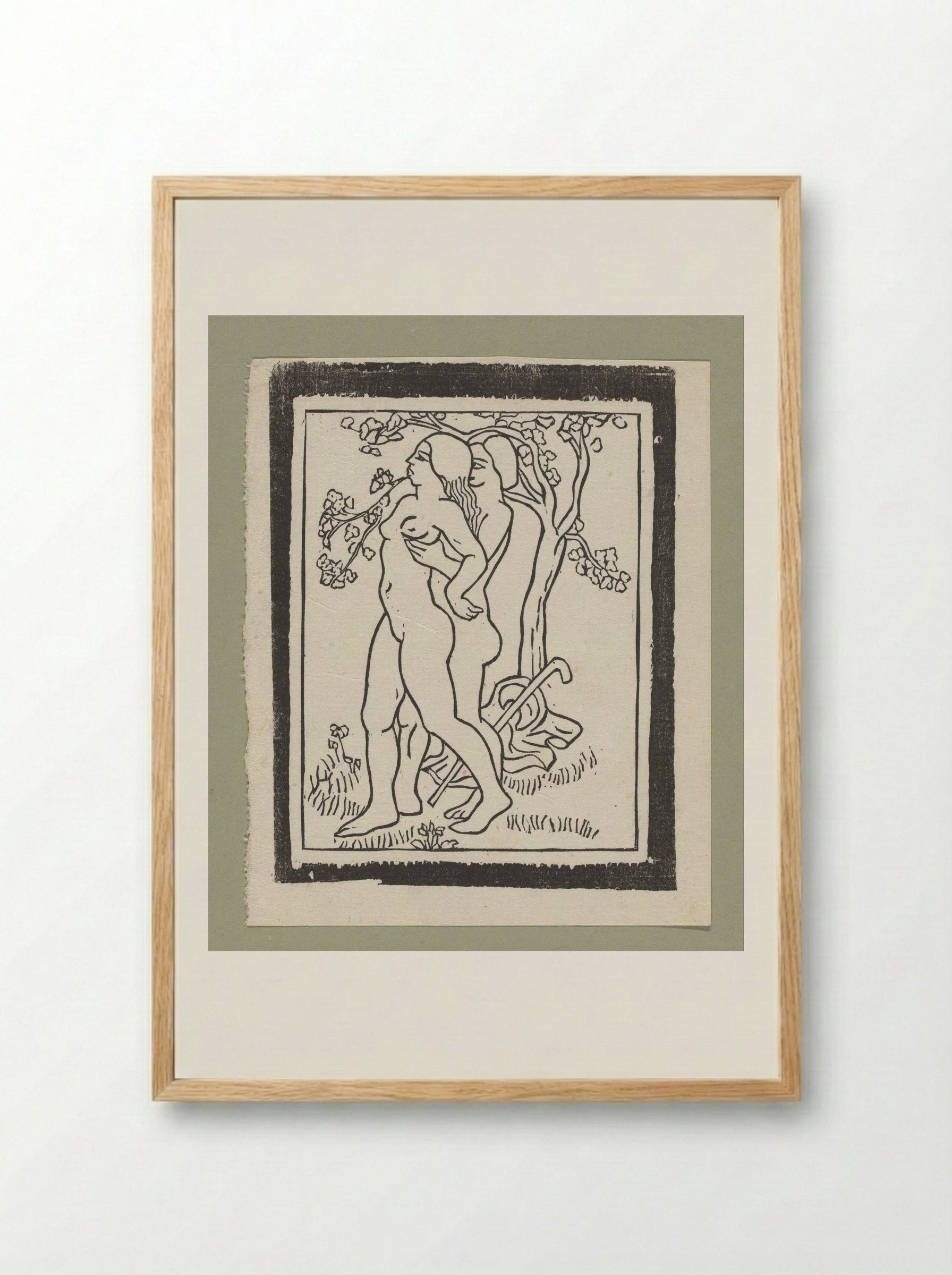 Daphnis and Chloë - Aristide Maillol - Framed Print Wood
