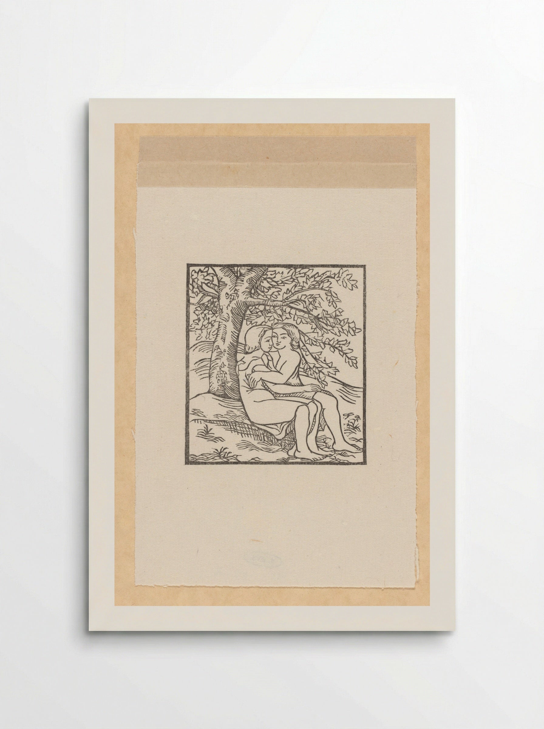 Daphnis and Chloe Embracing Under an Oak - Aristide Maillol - Poster