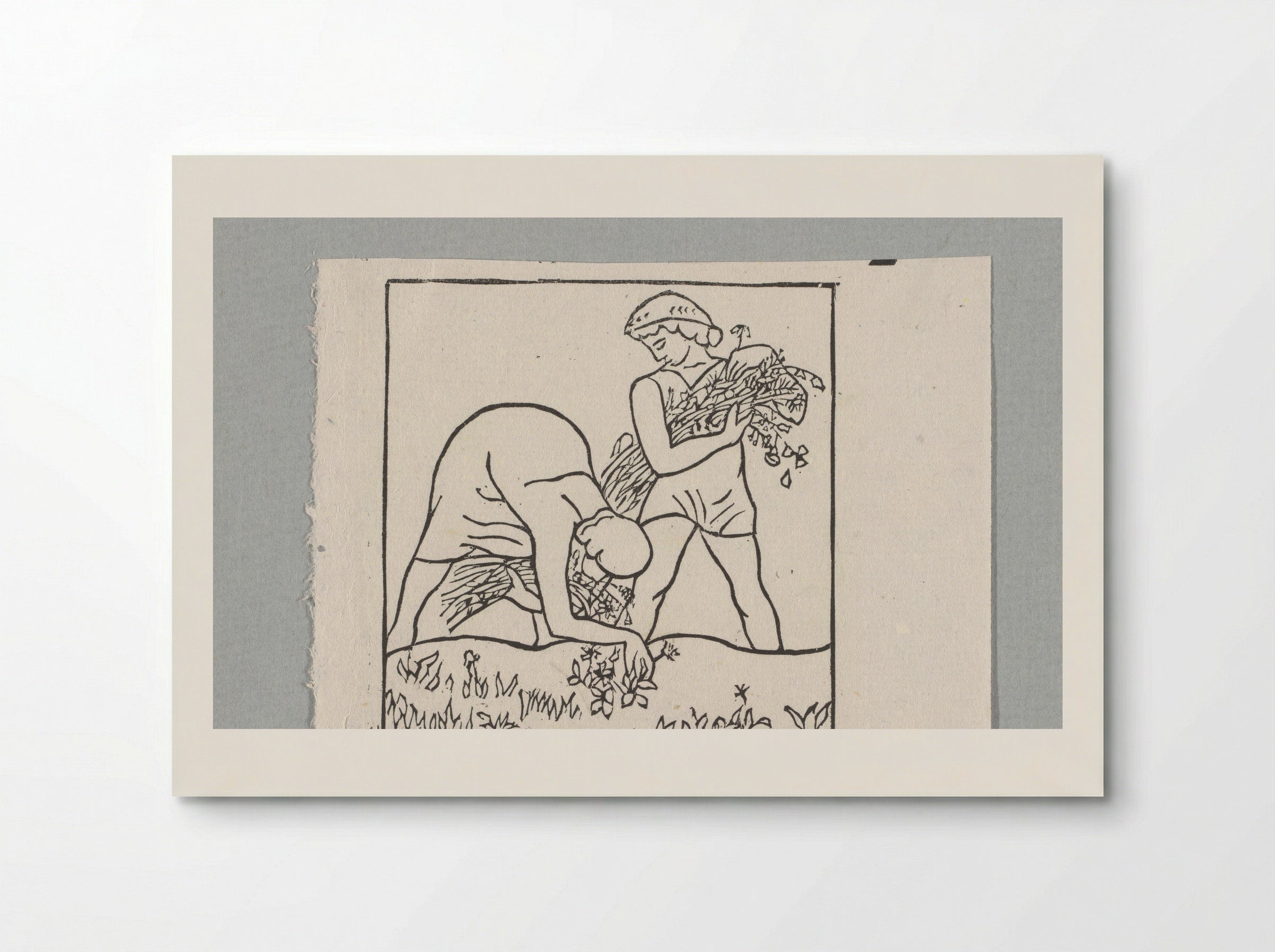 Daphnis and Chloe Gathering Flowers - Aristide Maillol - Poster