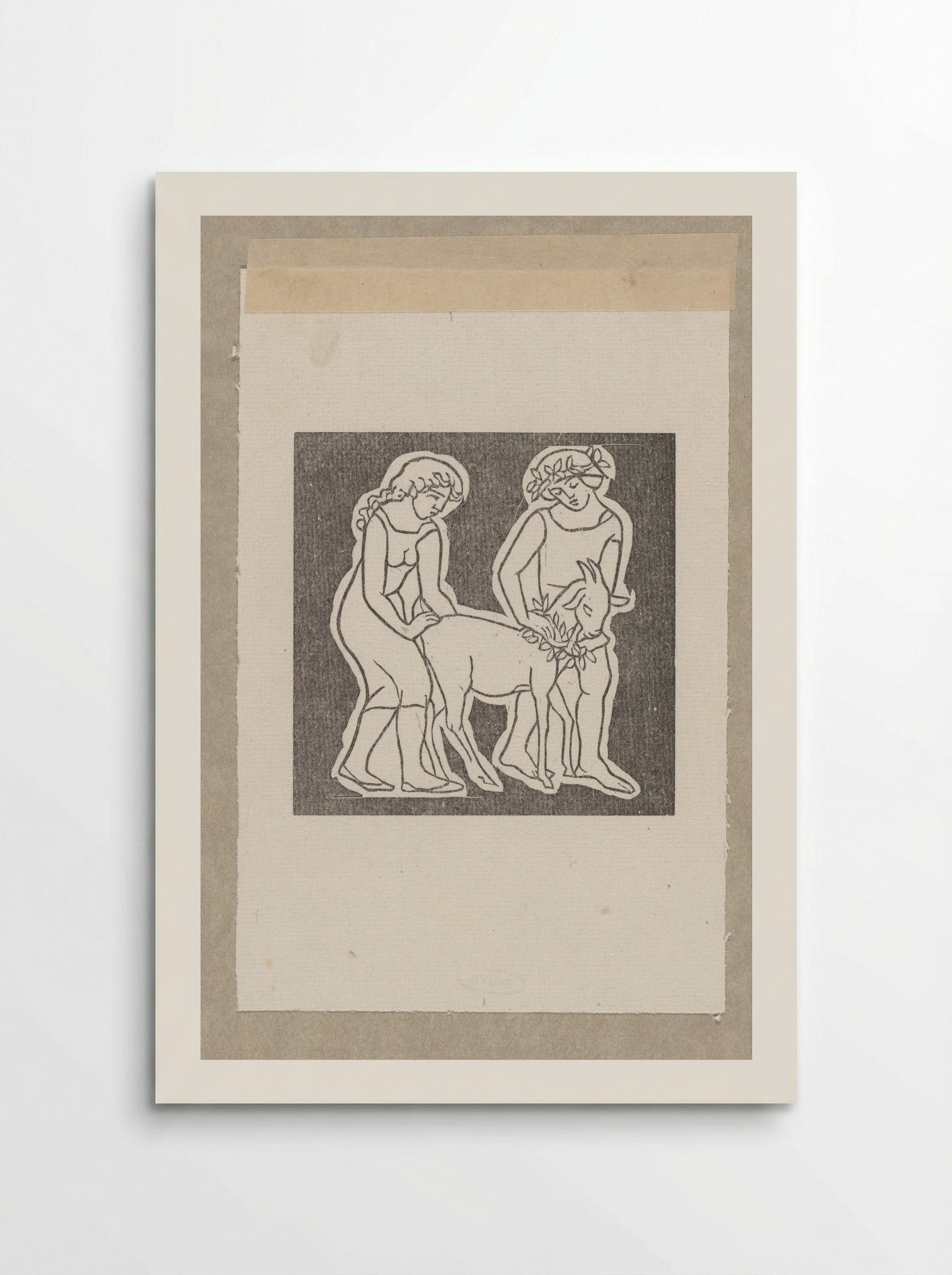 Daphnis and Chloe Leading a Goat as an Offering to Pan - Aristide Maillol - Poster