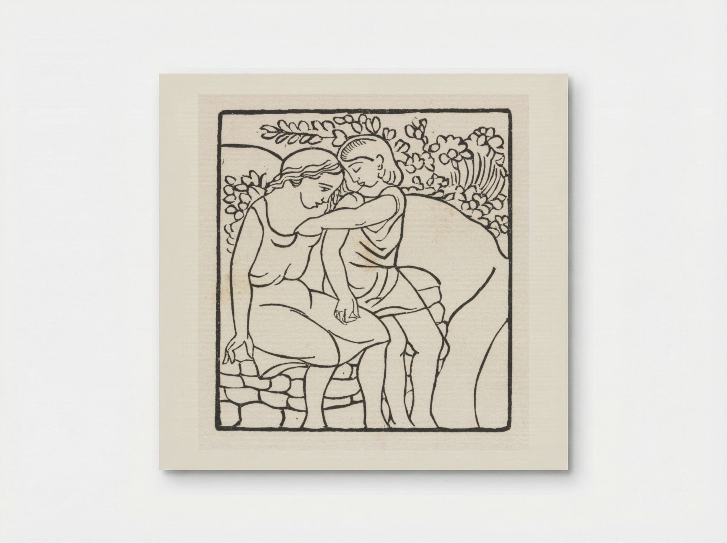 Daphnis and Chloe: Daphnis and Chloe at Play - Aristide Maillol - Poster