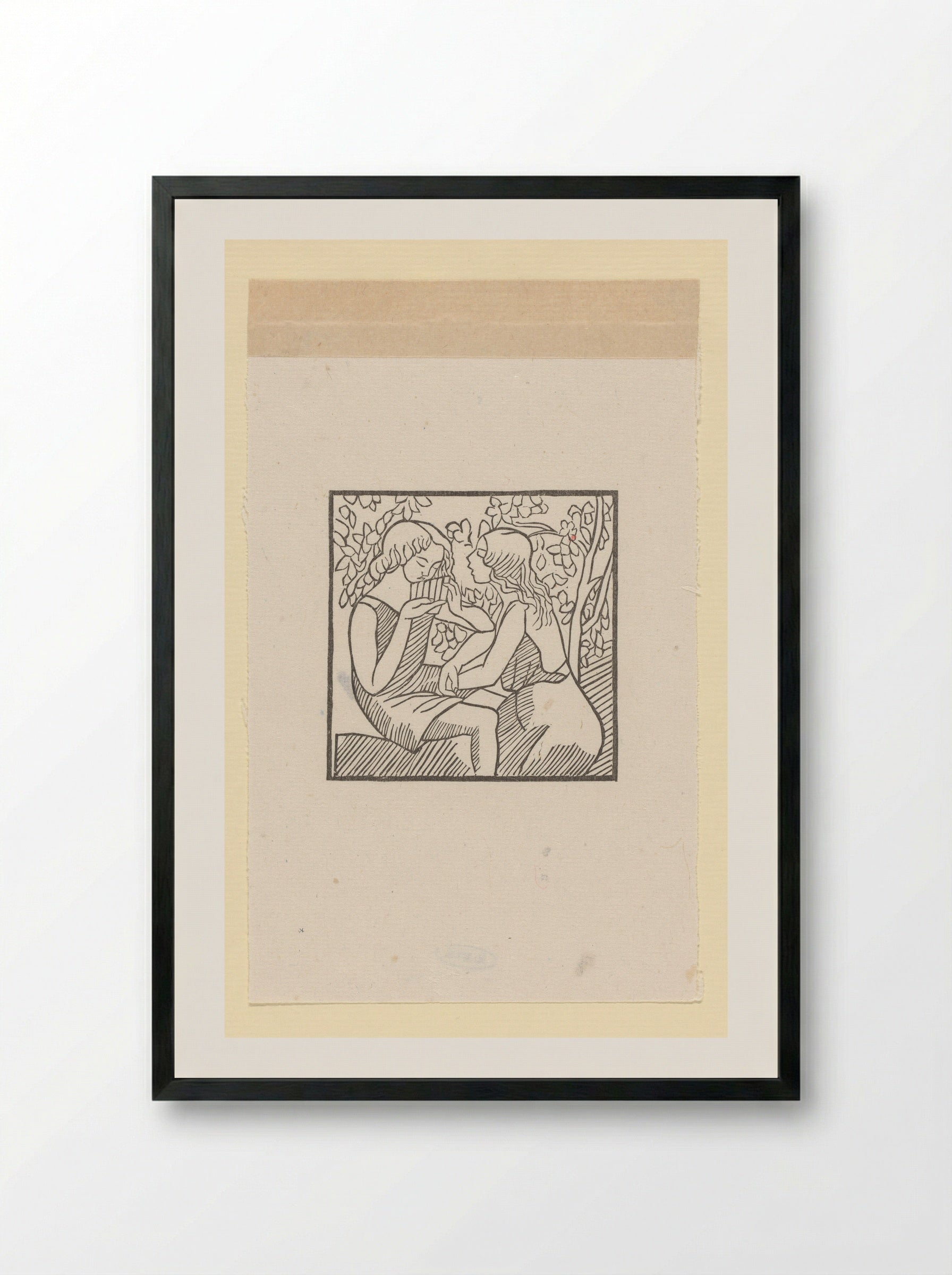 Daphnis and Chloe - Aristide Maillol - Framed Print Black