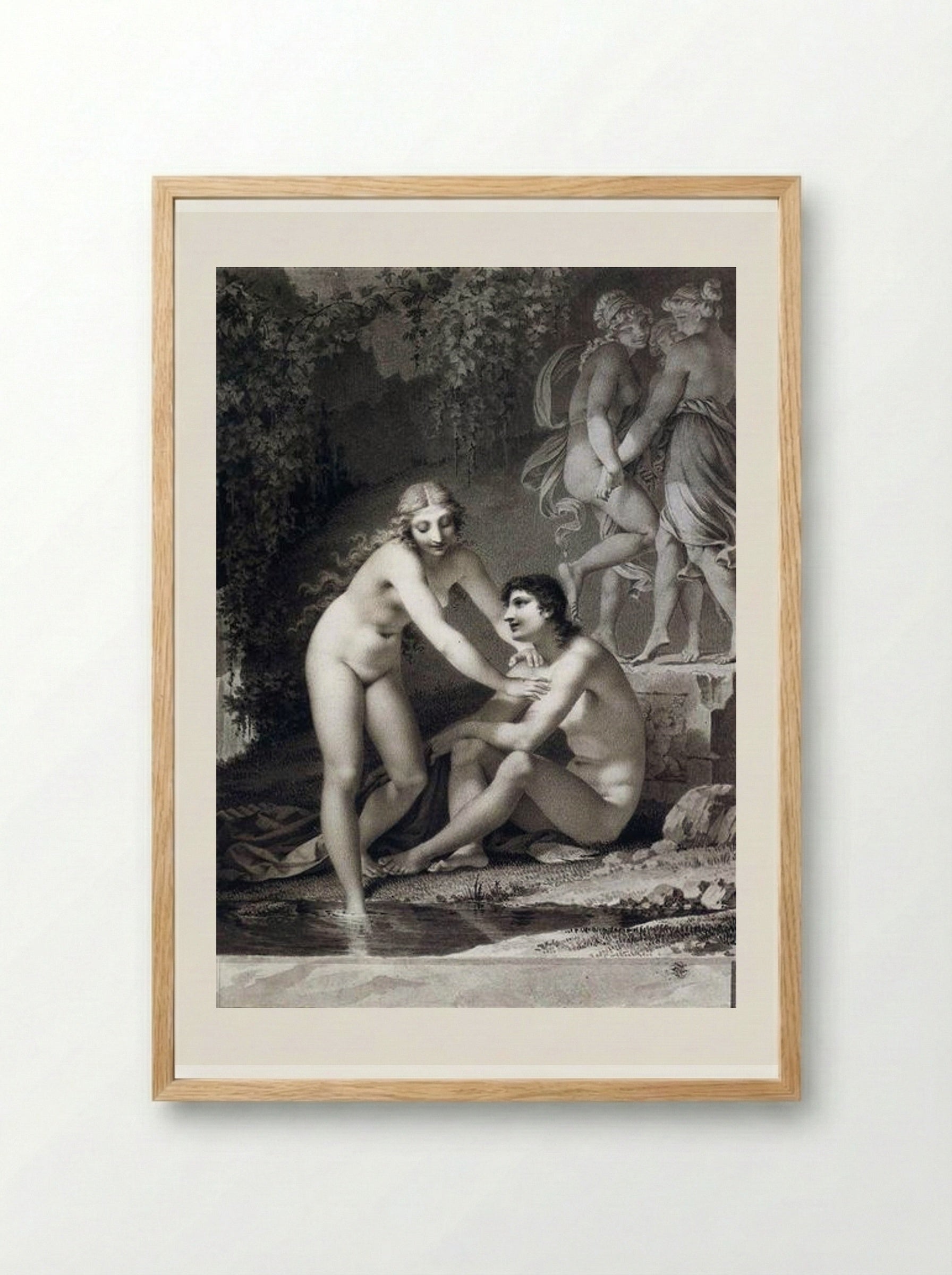 Daphnis and Chloe - Pierre-Paul Prud'hon - Framed Print Wood