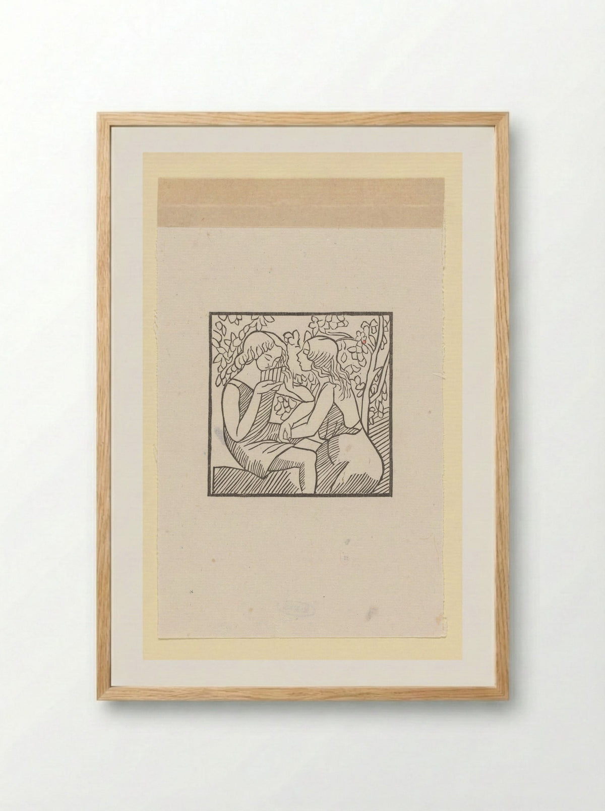 Daphnis and Chloe - Aristide Maillol - Framed Print Wood