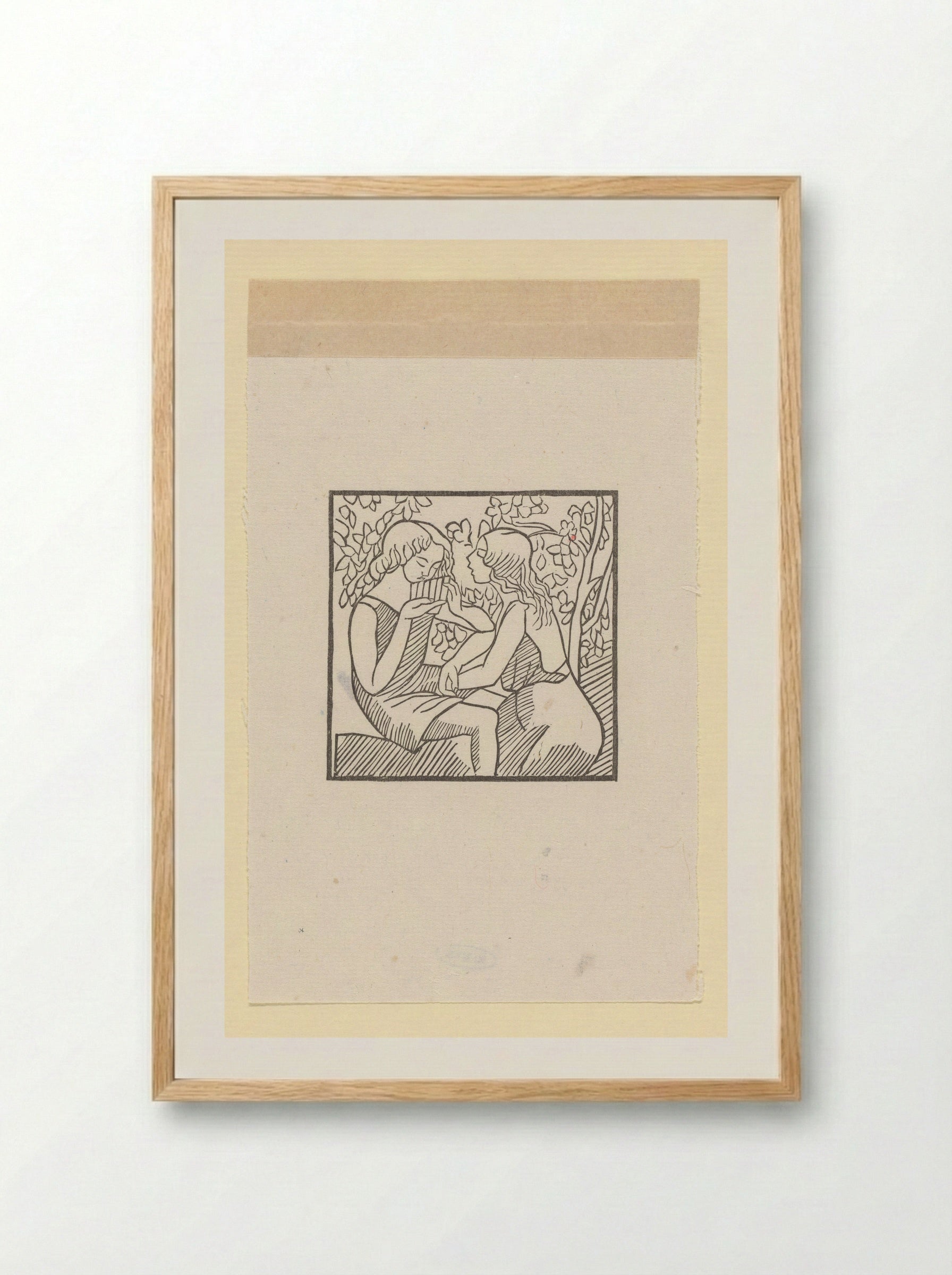 Daphnis and Chloe - Aristide Maillol - Framed Print Wood