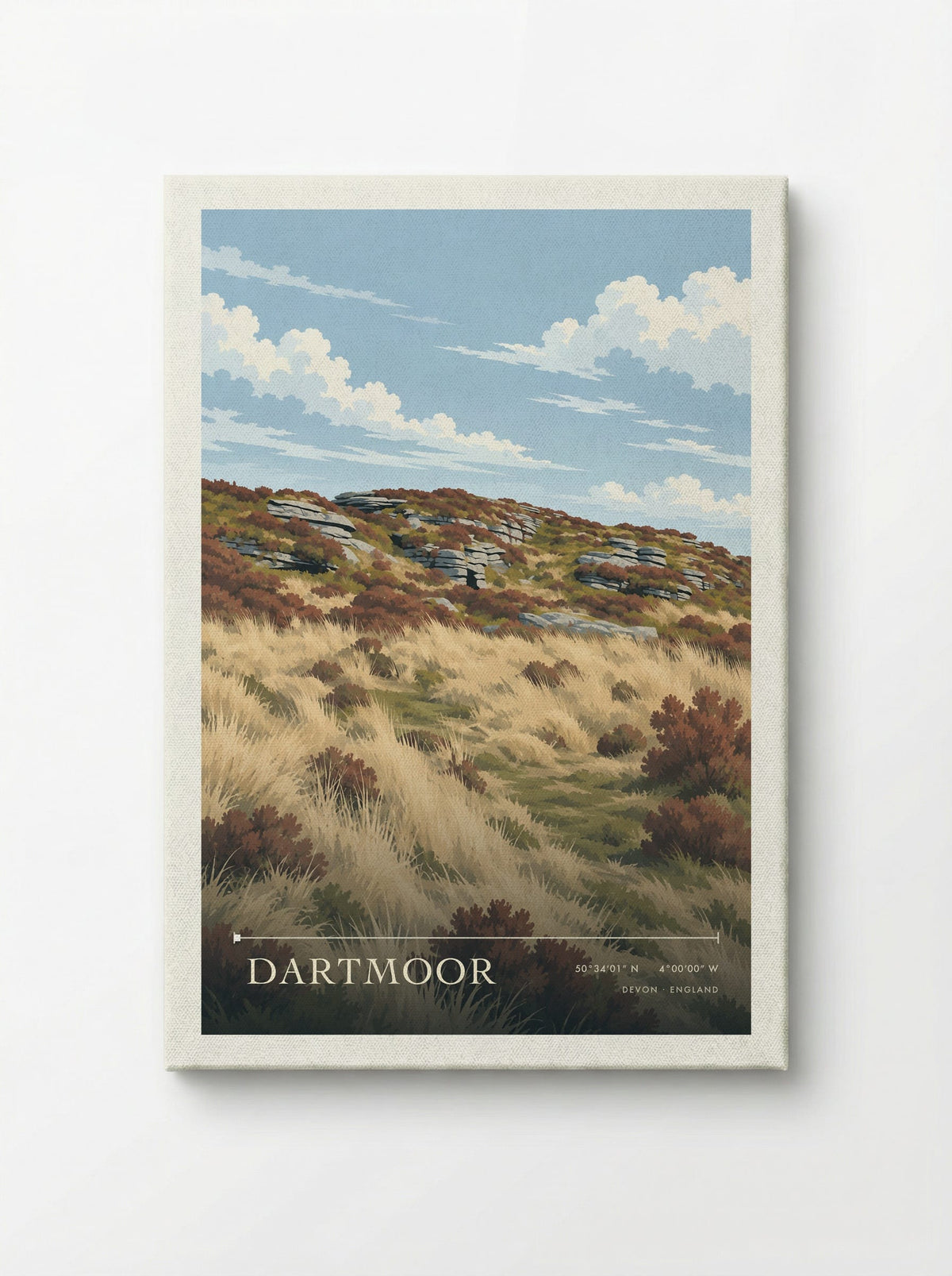 Dartmoor, Devon | Travel Poster - Canvas