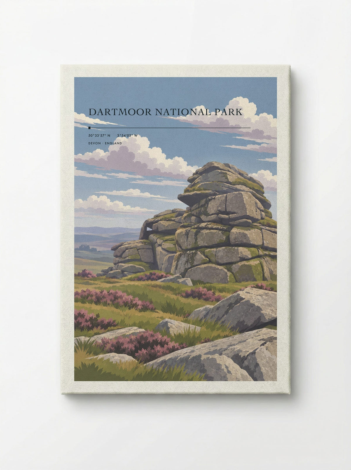 Dartmoor National Park, Devon | Travel Poster - Canvas