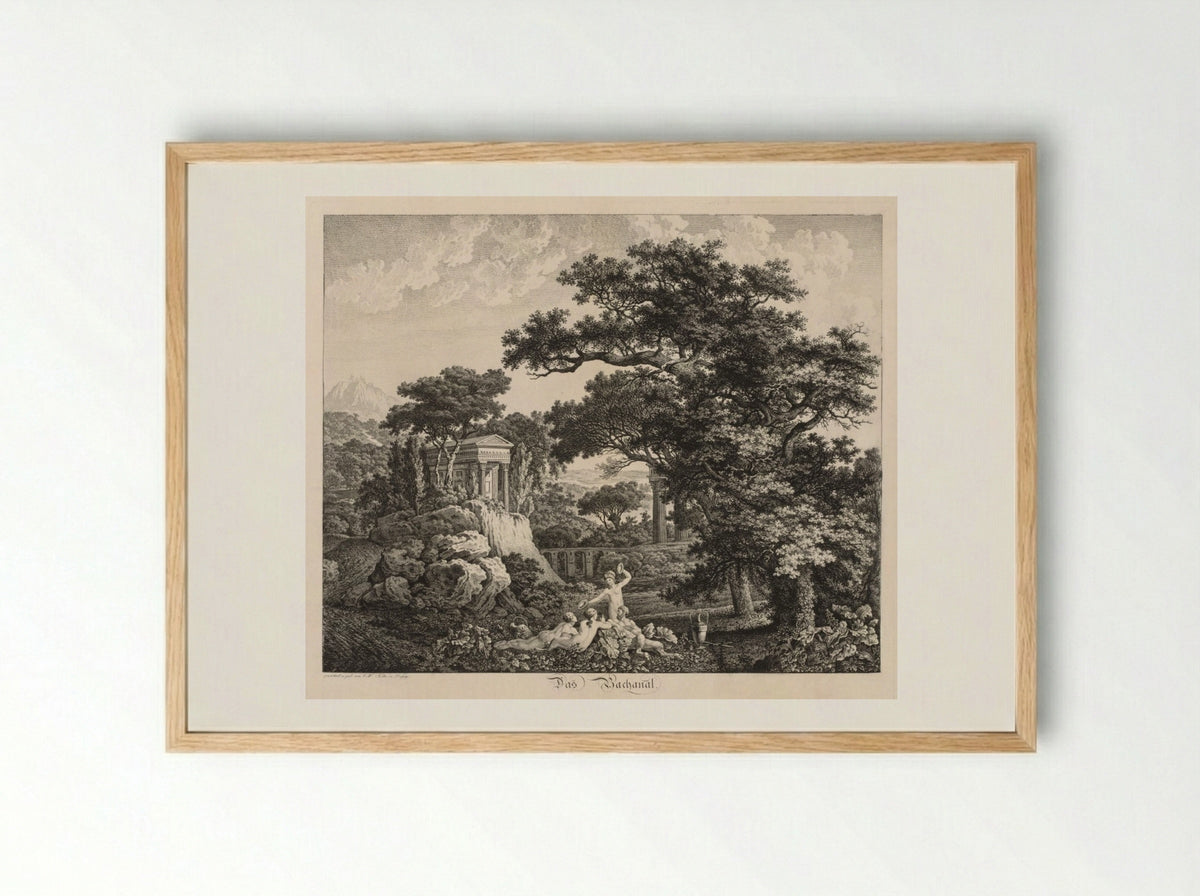 Das Bachanal - Carl Wilhelm I Kolbe - Framed Print Wood