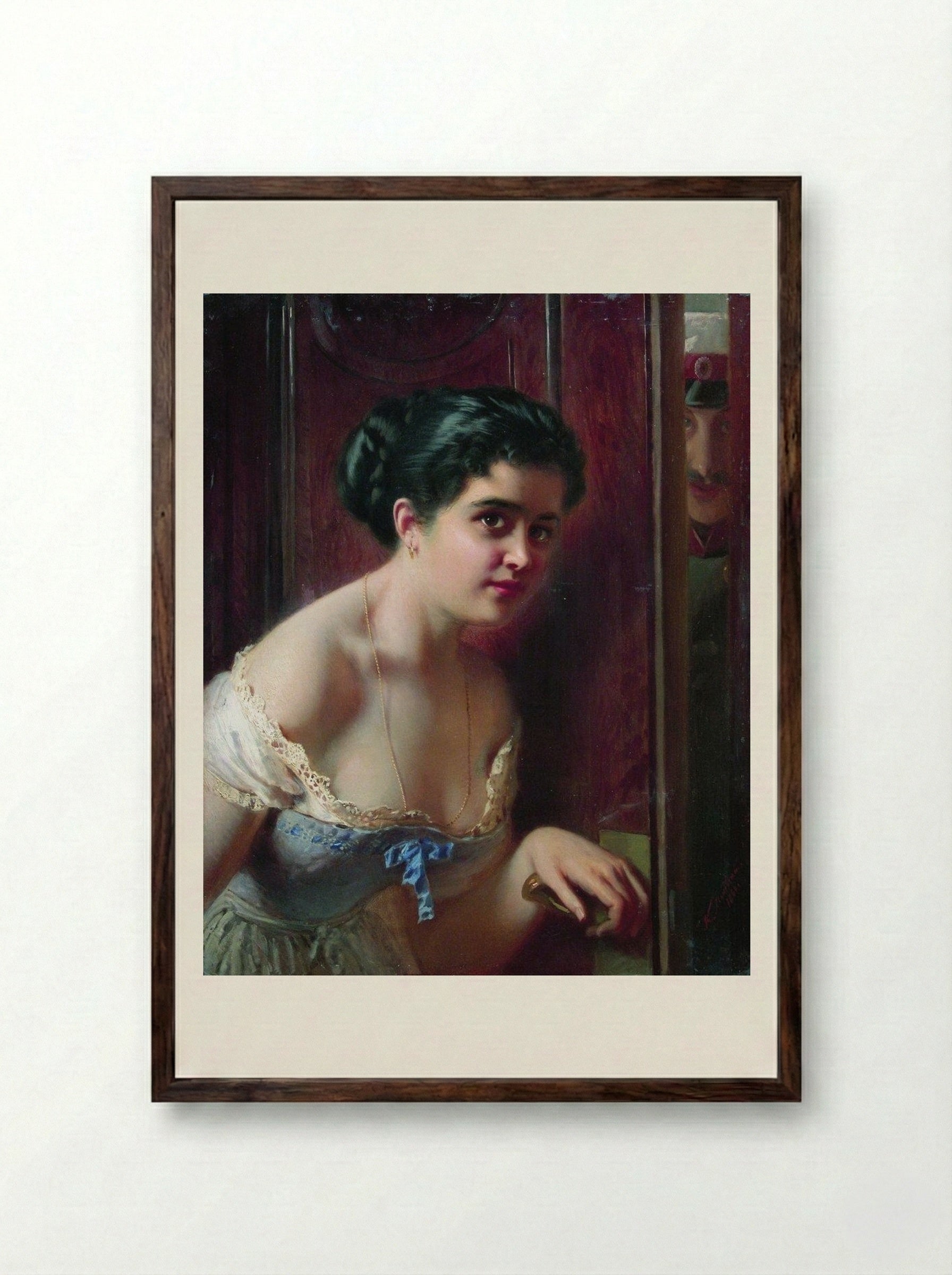 Date - Konstantin Makovsky - Framed Print Dark Wood