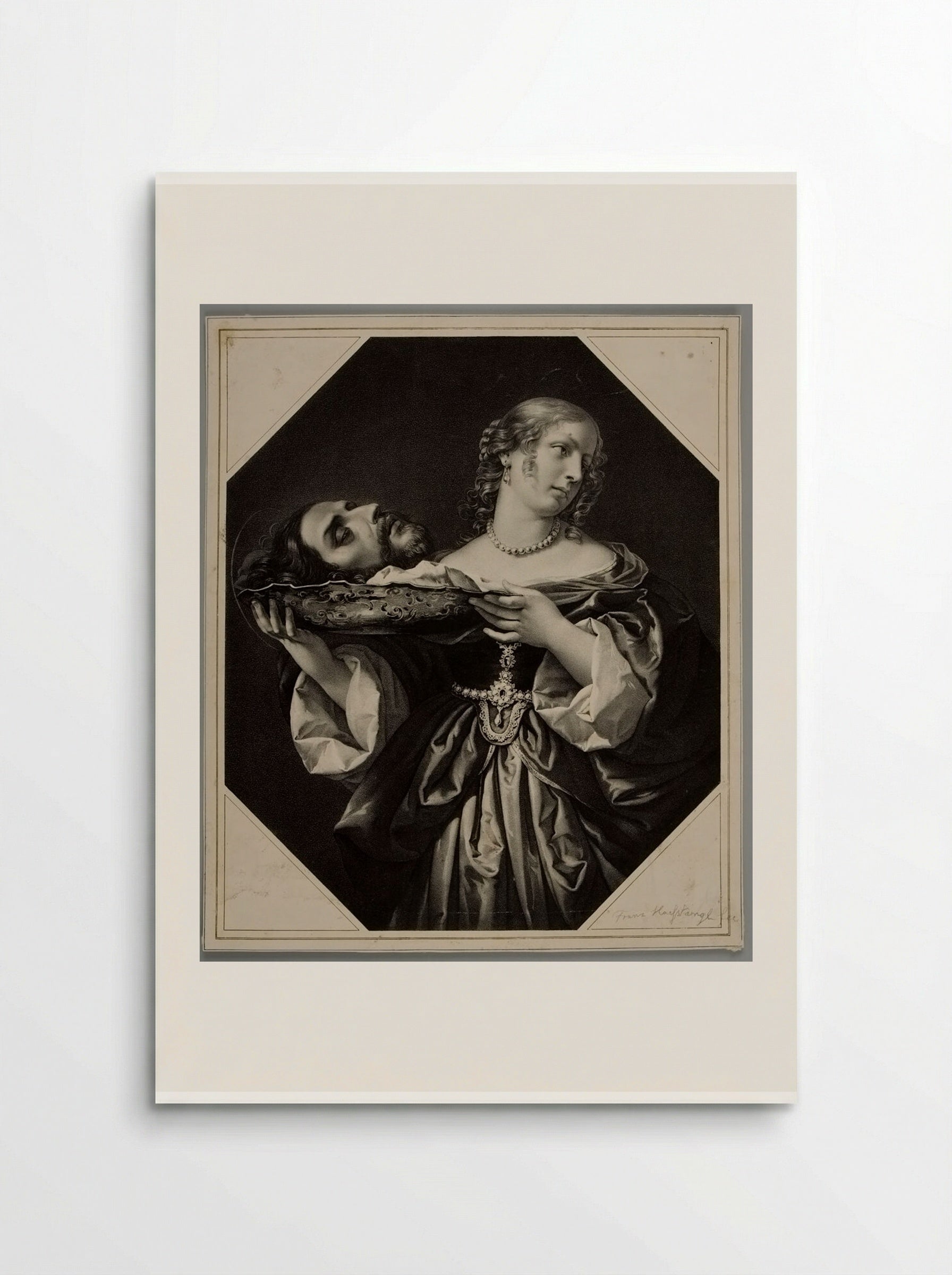 Daughter of Herodias with the Head of S. John - Franz Hanfstaengl - Poster