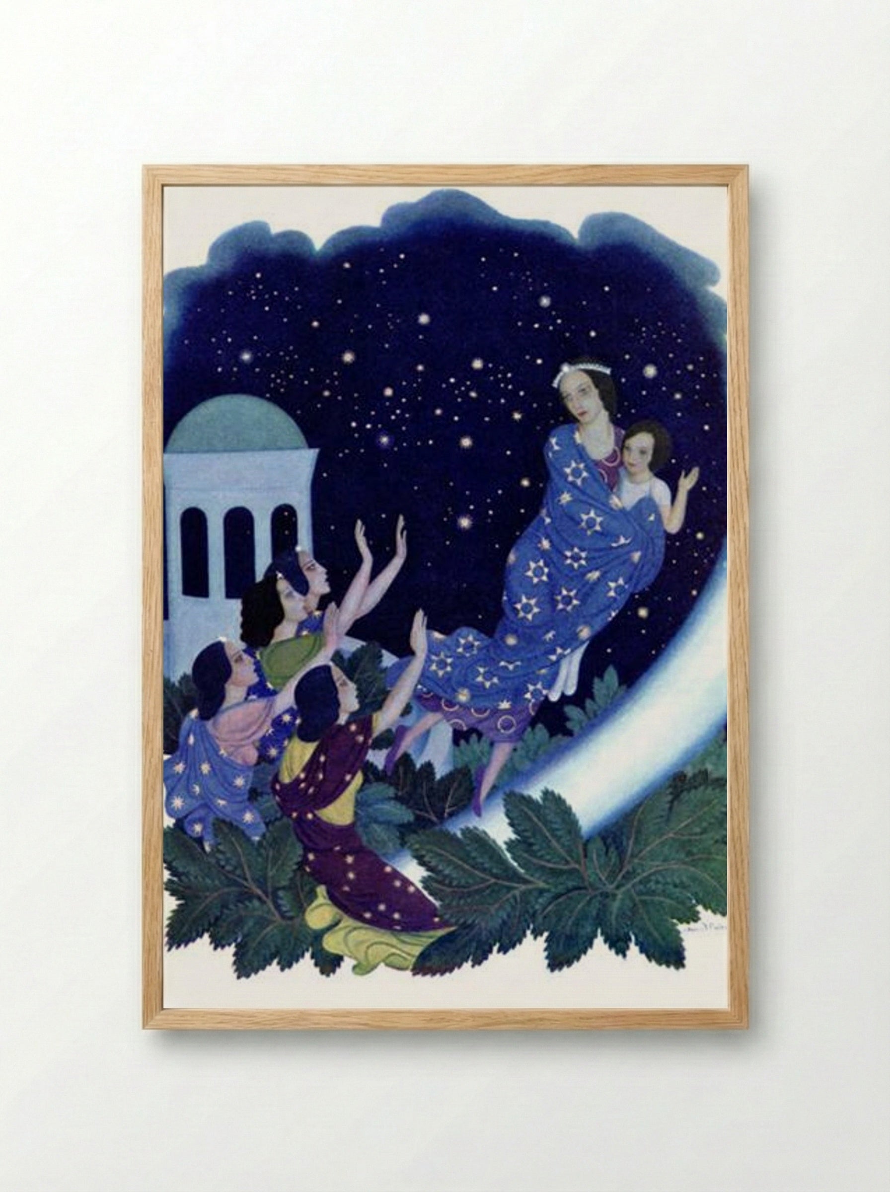 Daughters of the Stars - Edmund Dulac - Framed Print Wood