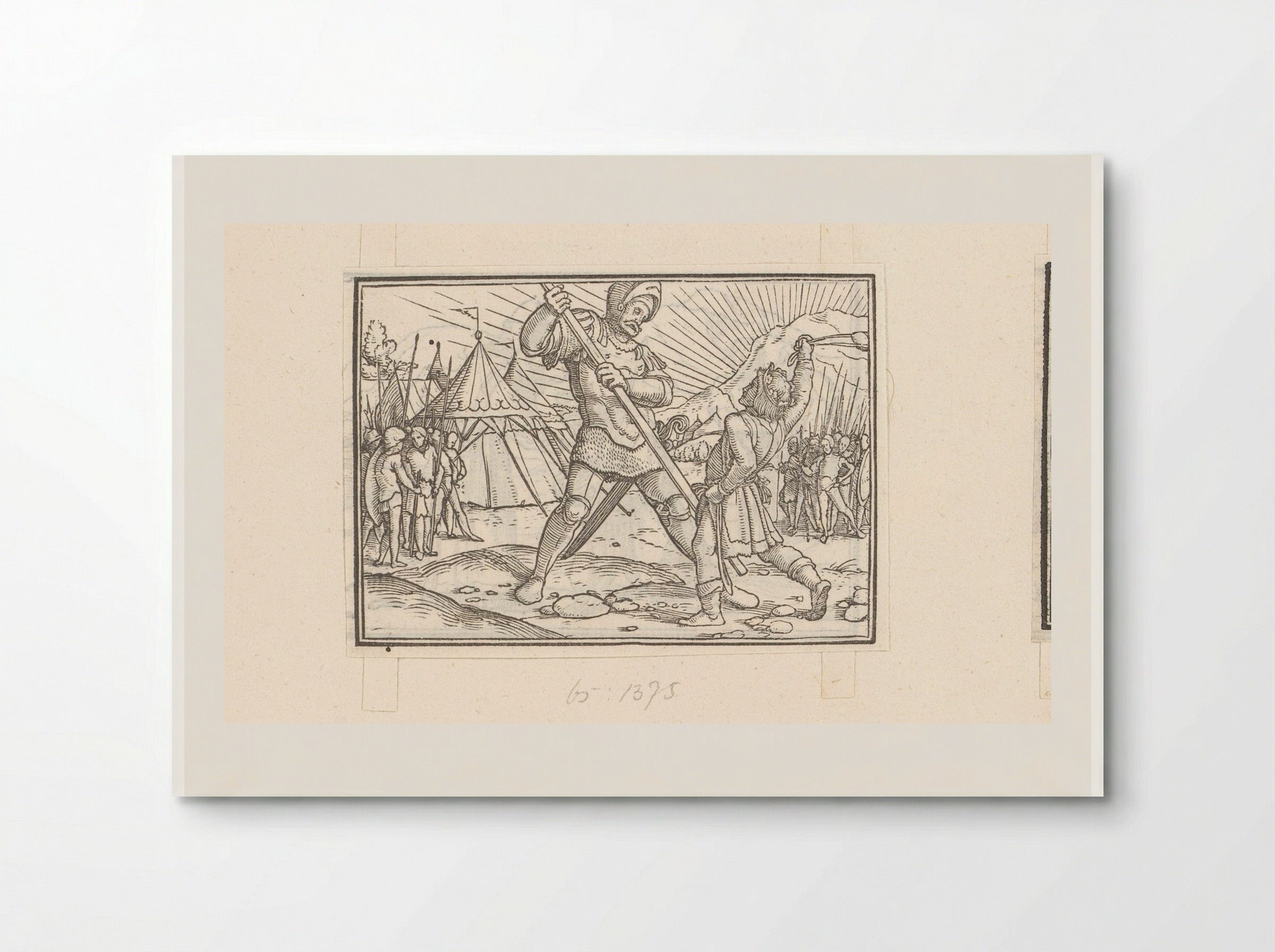 David Defeating Goliath - Veit Rudolf Specklin - Poster