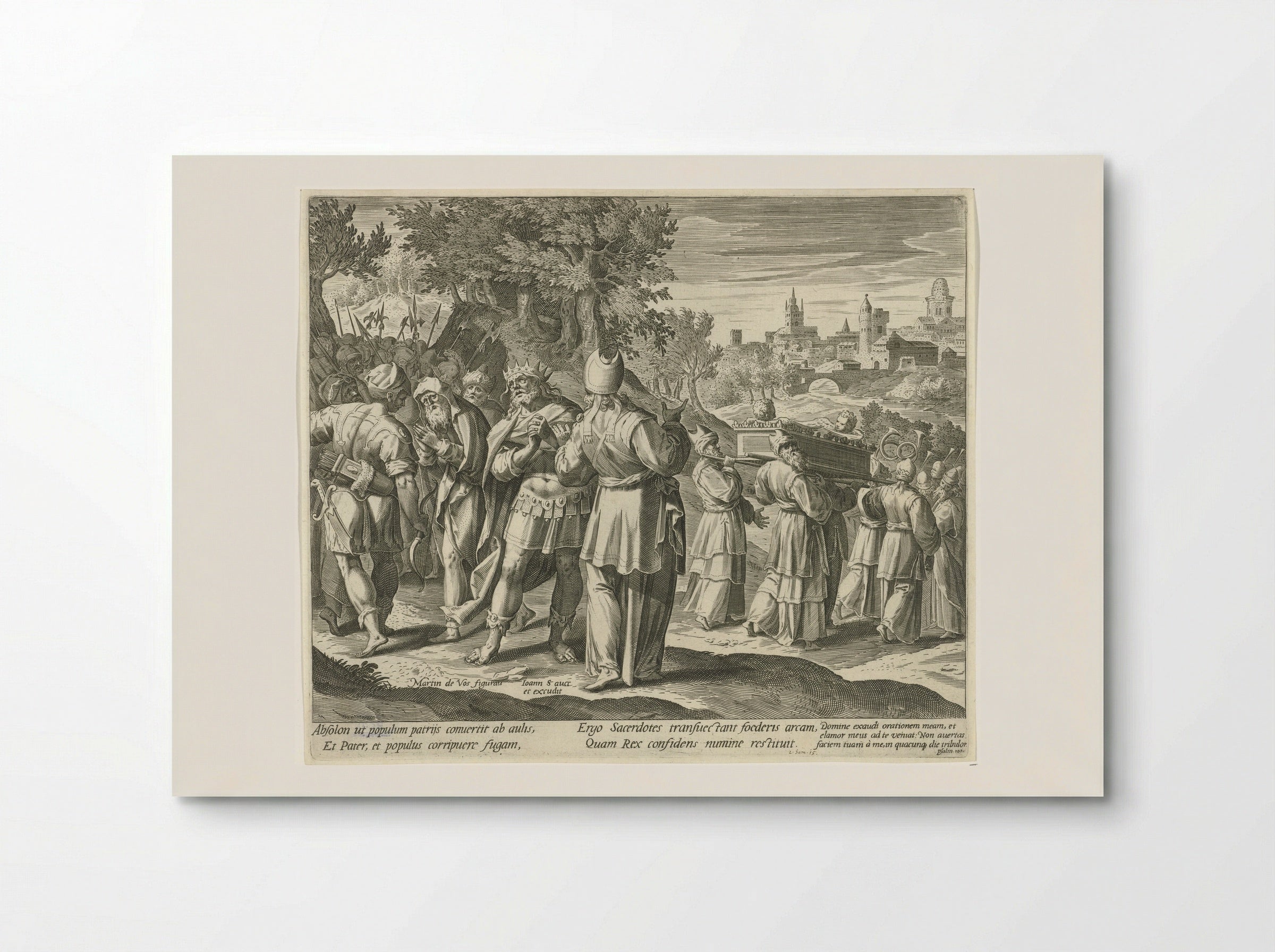 David Fleeing from Absalom - Aegidius Sadeler (II) - Poster