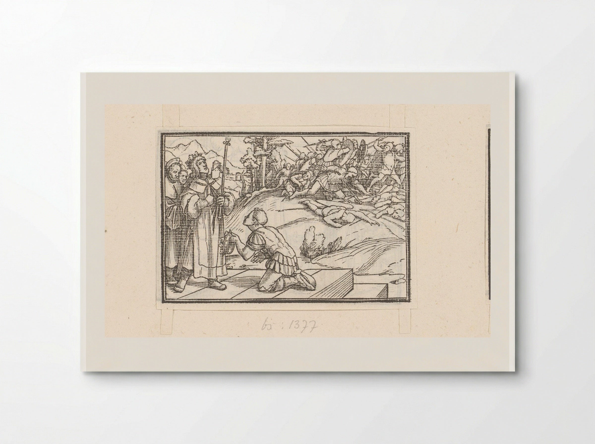 David Hears of the Death of Saul - Veit Rudolf Specklin - Poster