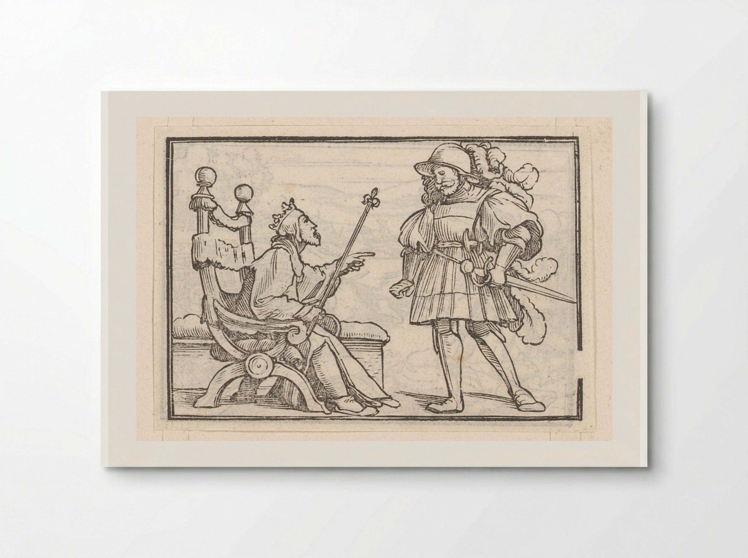 David Sending Away Uriah - Veit Rudolf Specklin - Poster