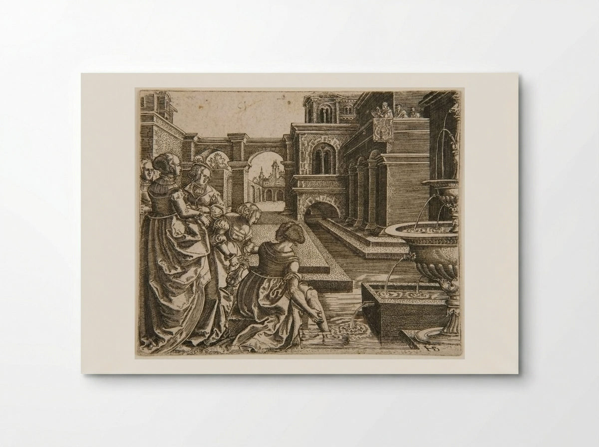 David and Bathsheba - Hans Brosamer - Poster