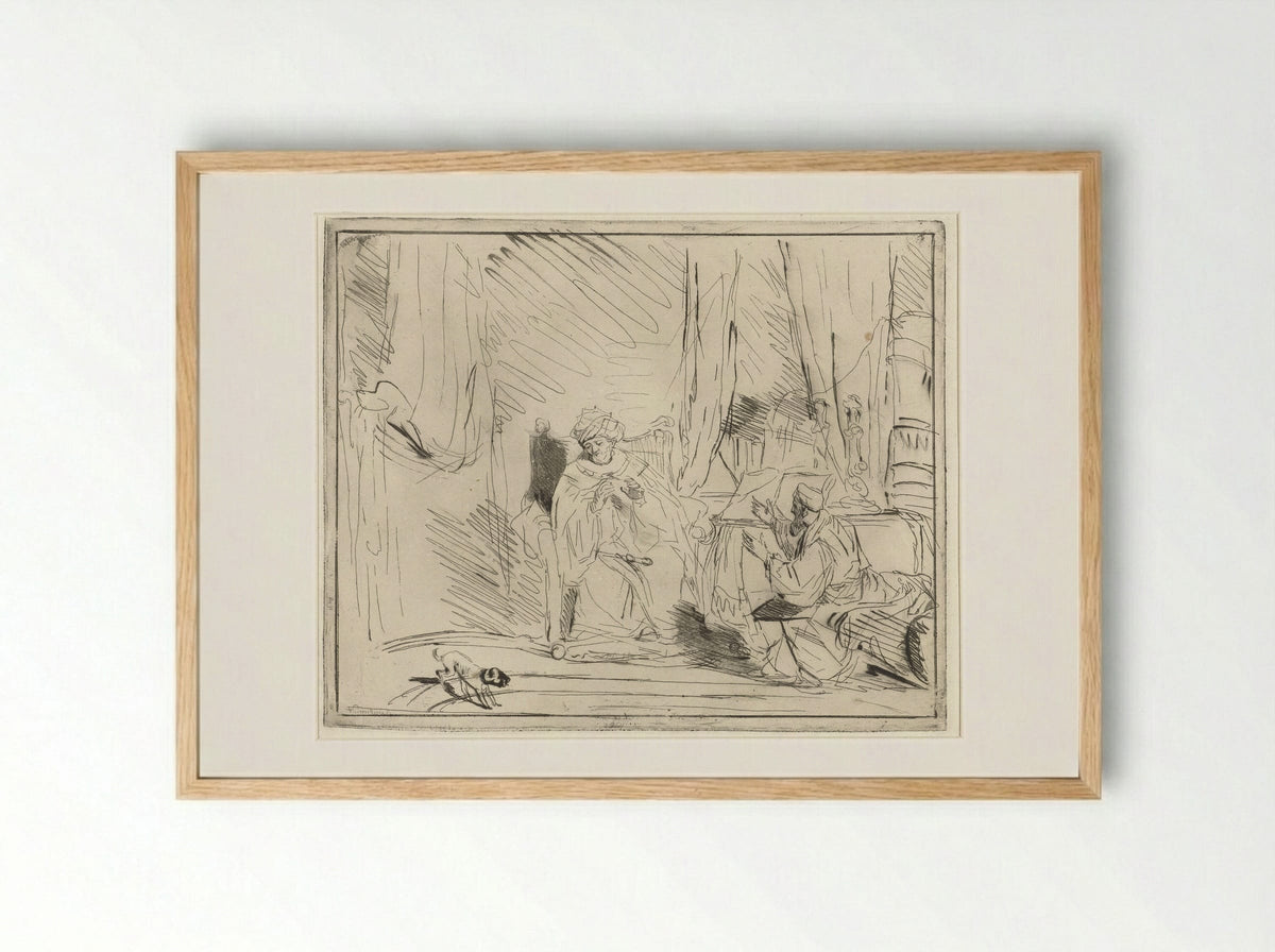 David and Nathan - Louis Bernard Coclers - Framed Print Wood
