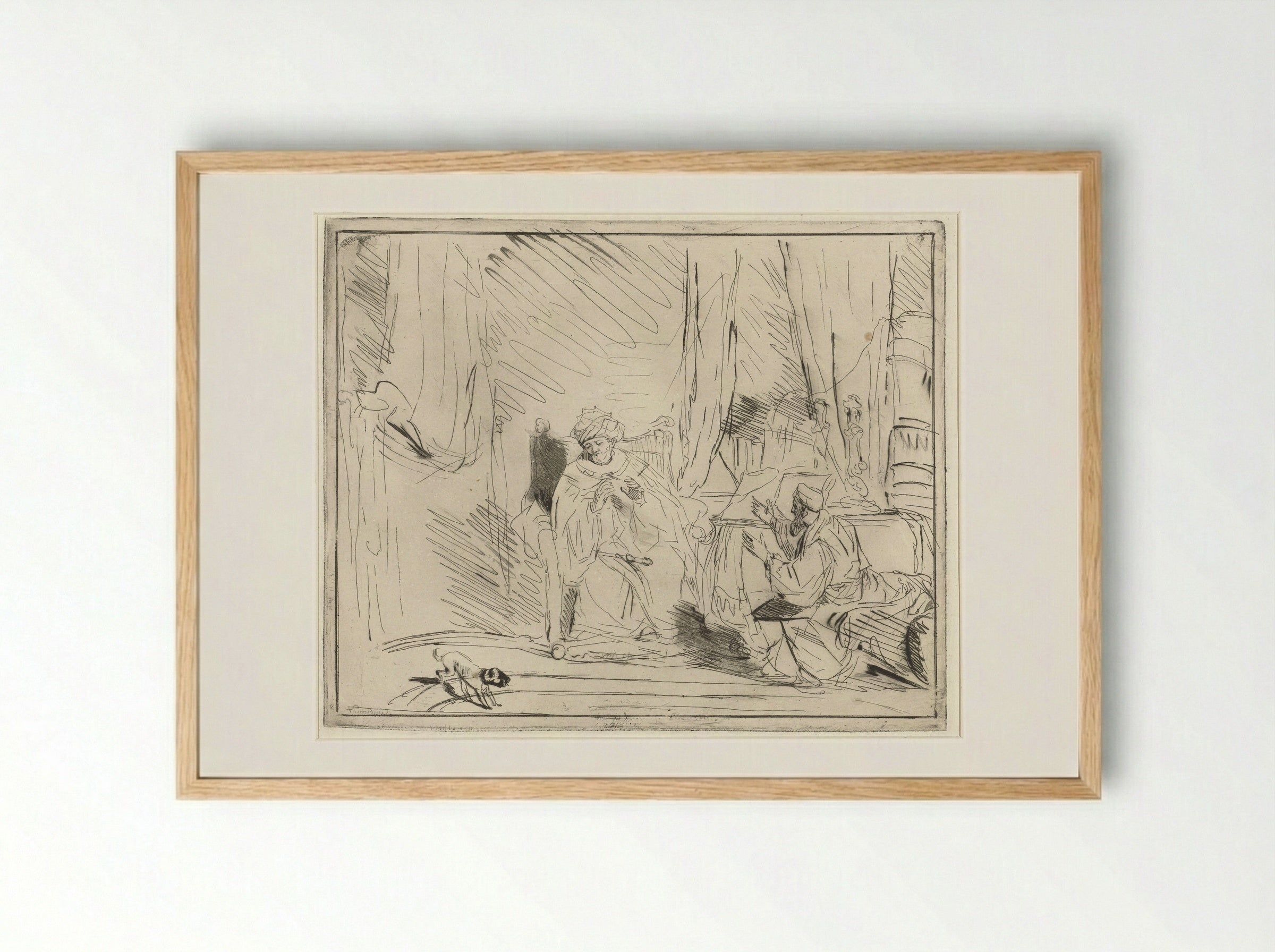 David and Nathan - Louis Bernard Coclers - Framed Print Wood