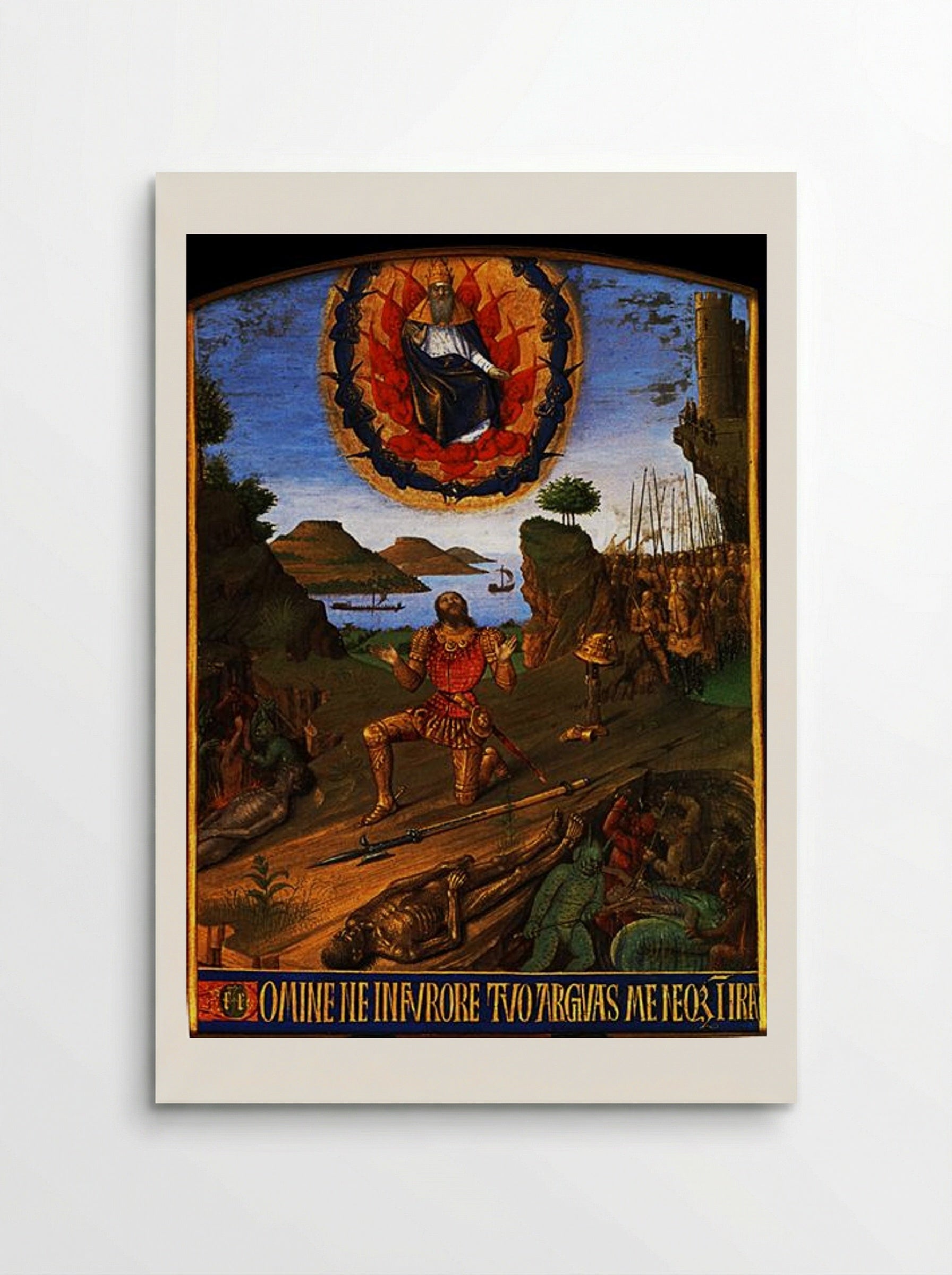 David in Prayer - Jean Fouquet - Poster