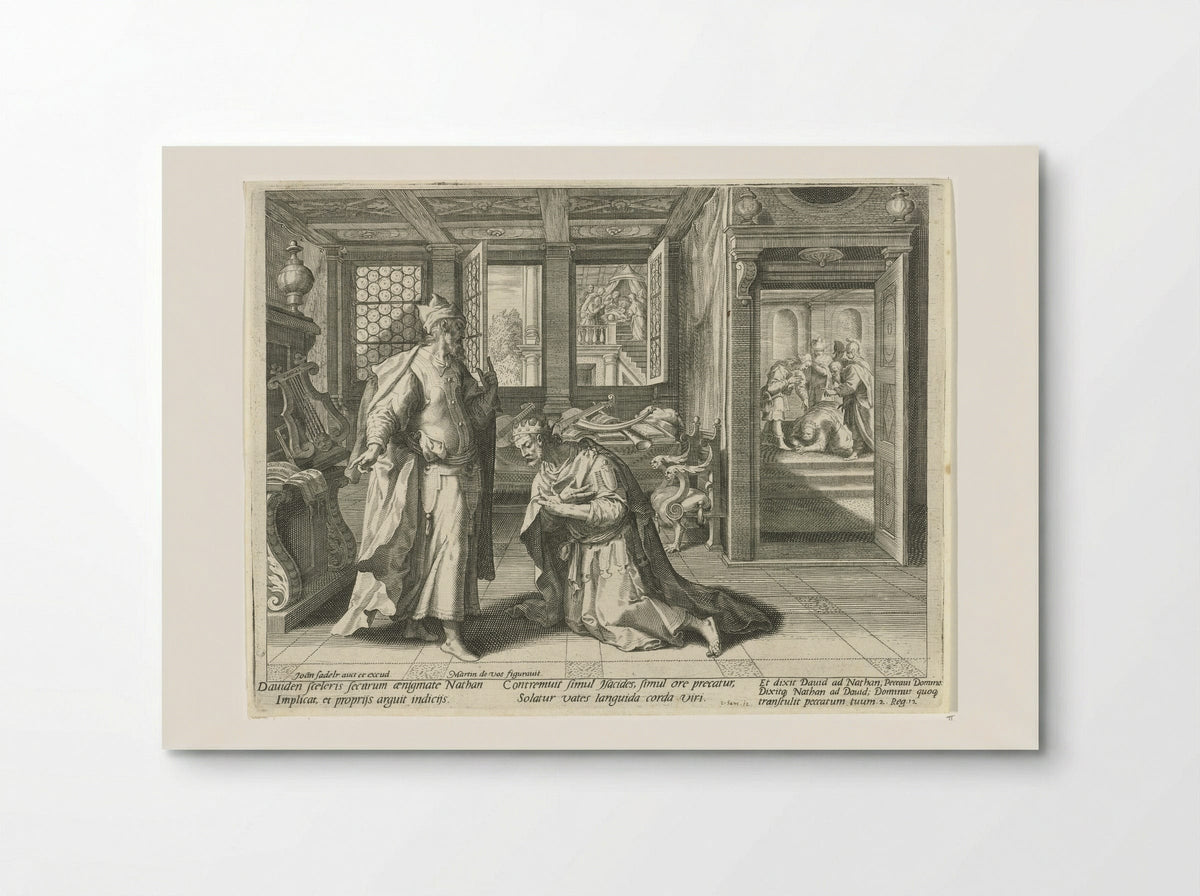 David's Repentance and Punishment - Aegidius Sadeler (II) - Poster