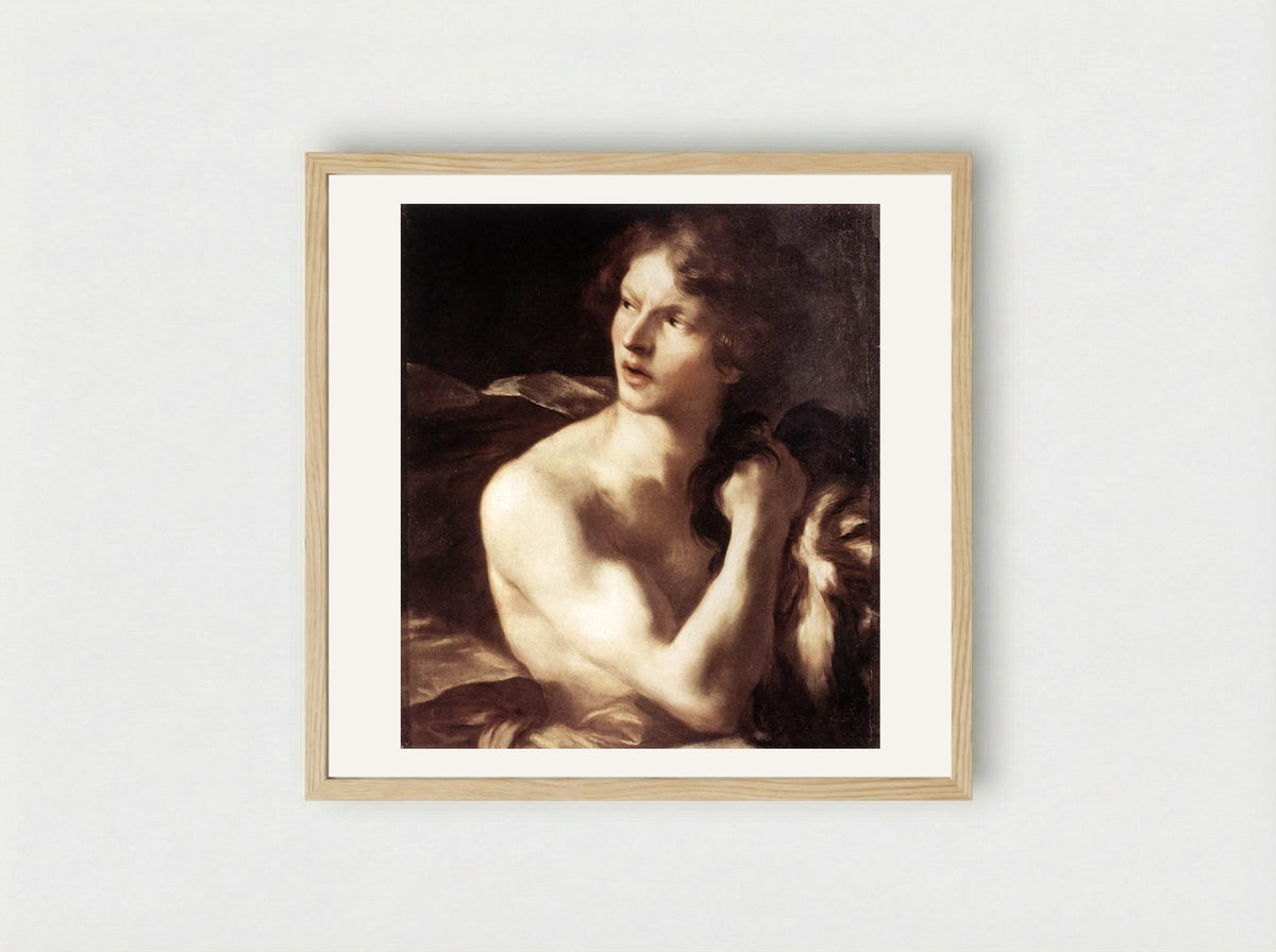 David with the Head of Goliath - Gian Lorenzo Bernini - Framed Print Wood