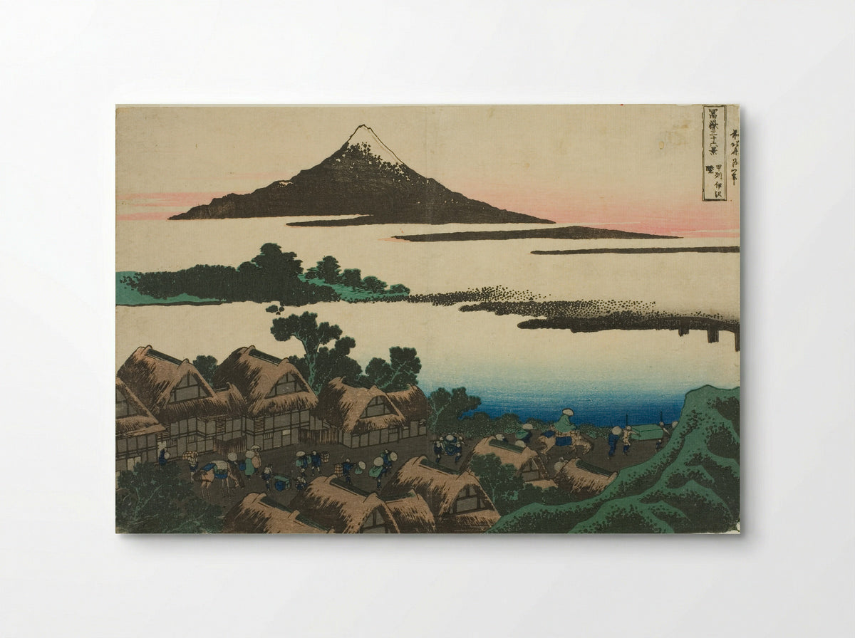 Dawn at Isawa in Kai Province - Katsushika Hokusai - Poster