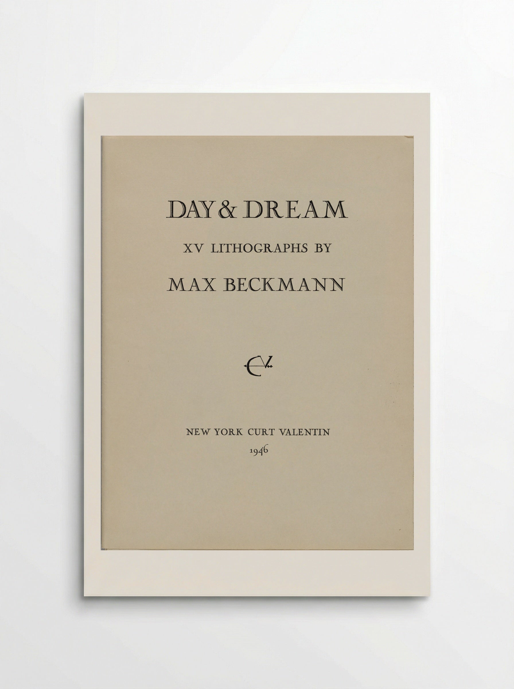 Day and Dream - Max Beckmann - Poster