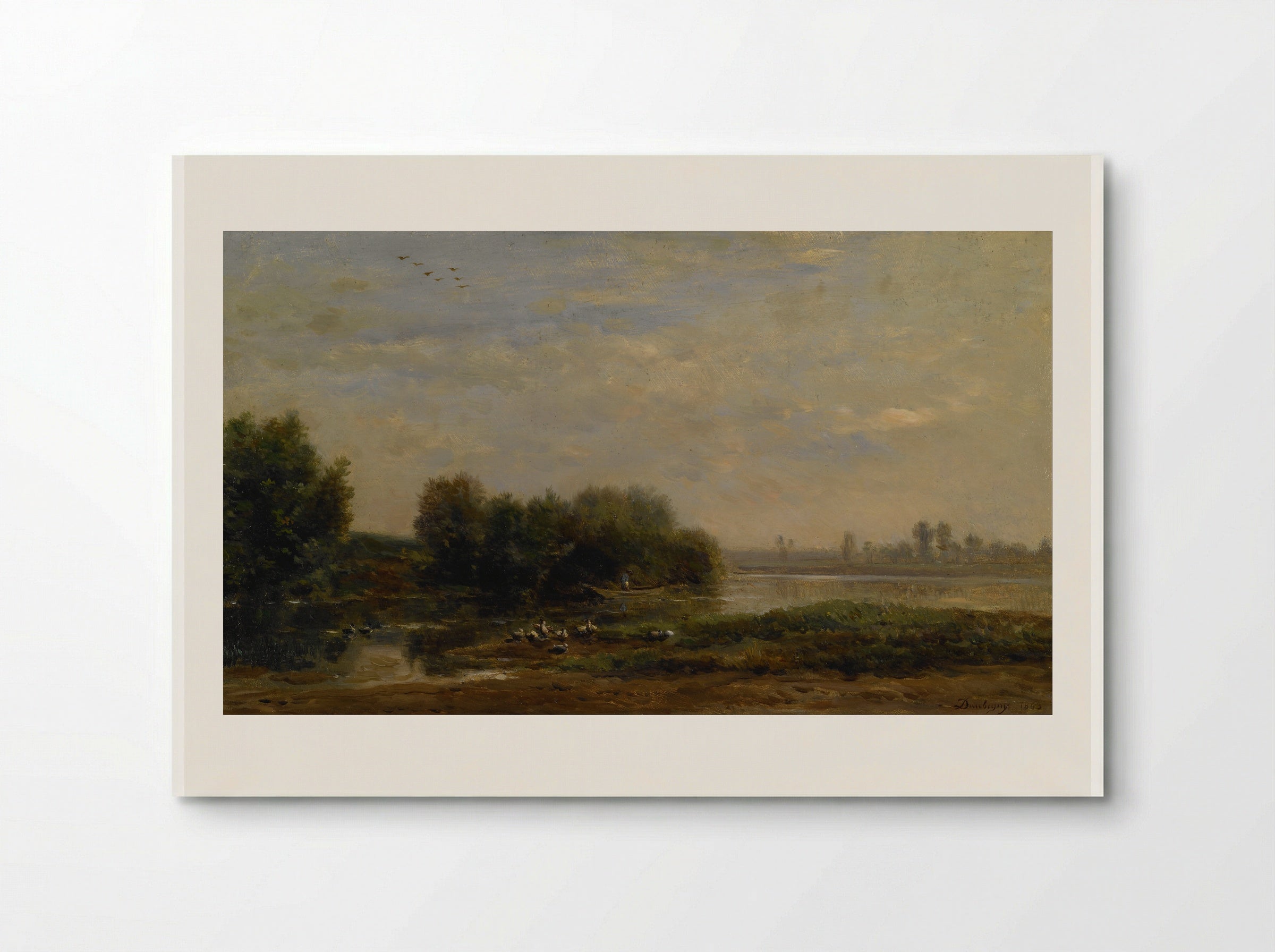 Daybreak, the Oise, Ile de Vaux - Charles-Francois Daubigny - Poster