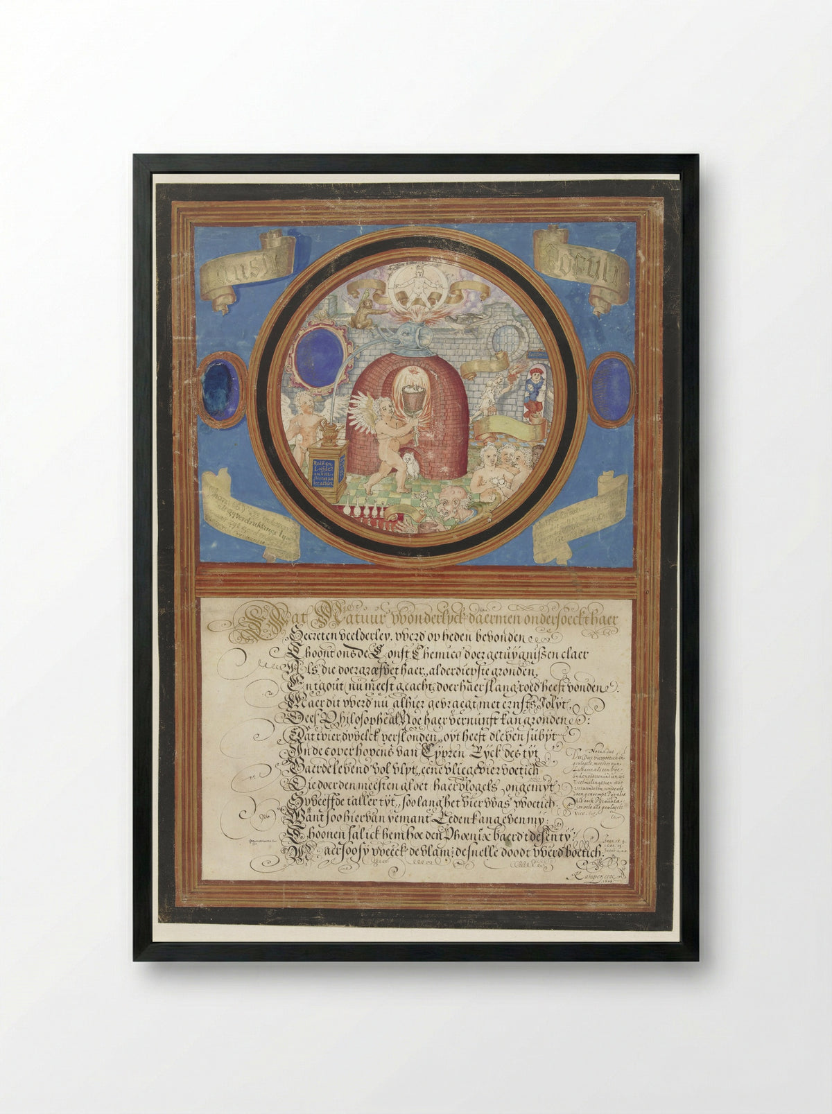 De Alchemie - Paulus de Kempenaer - Framed Print Black