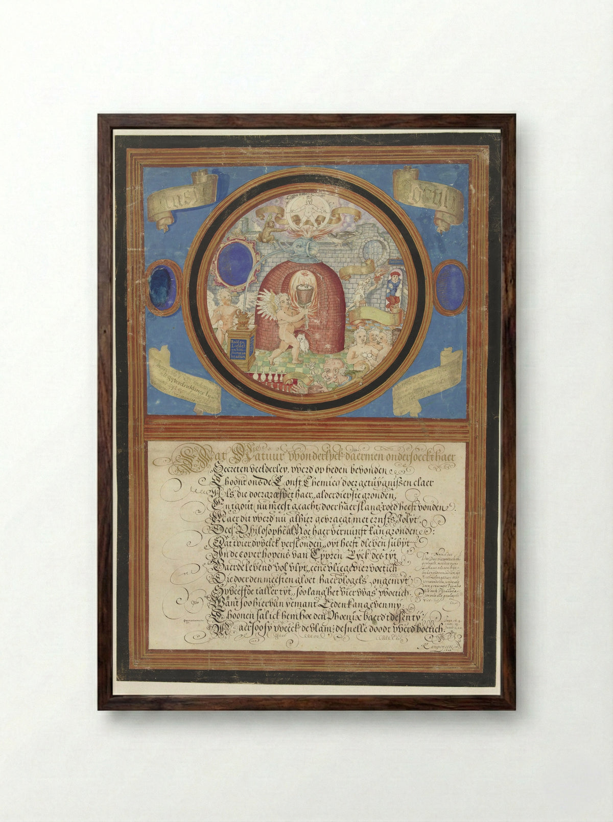 De Alchemie - Paulus de Kempenaer - Framed Print Dark Wood