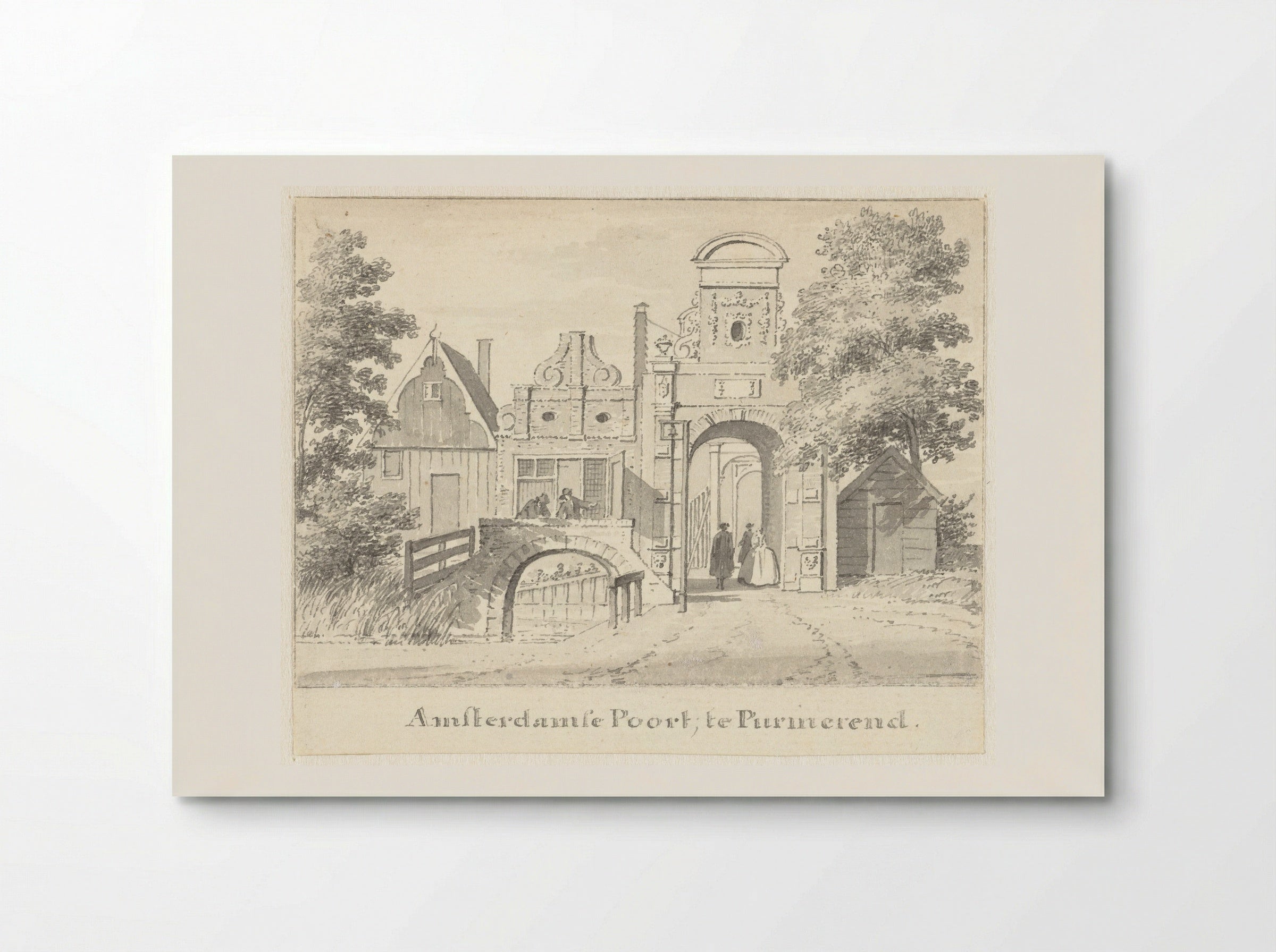 De Amsterdamse Poort te Purmerend - Cornelis Pronk - Poster